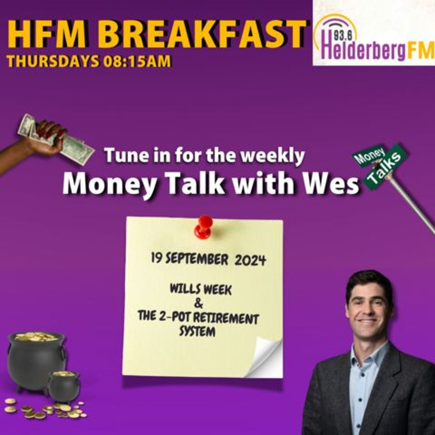 Money Talk With Wes On #HFMBreakfast - 19 September 2024 episode artwork
