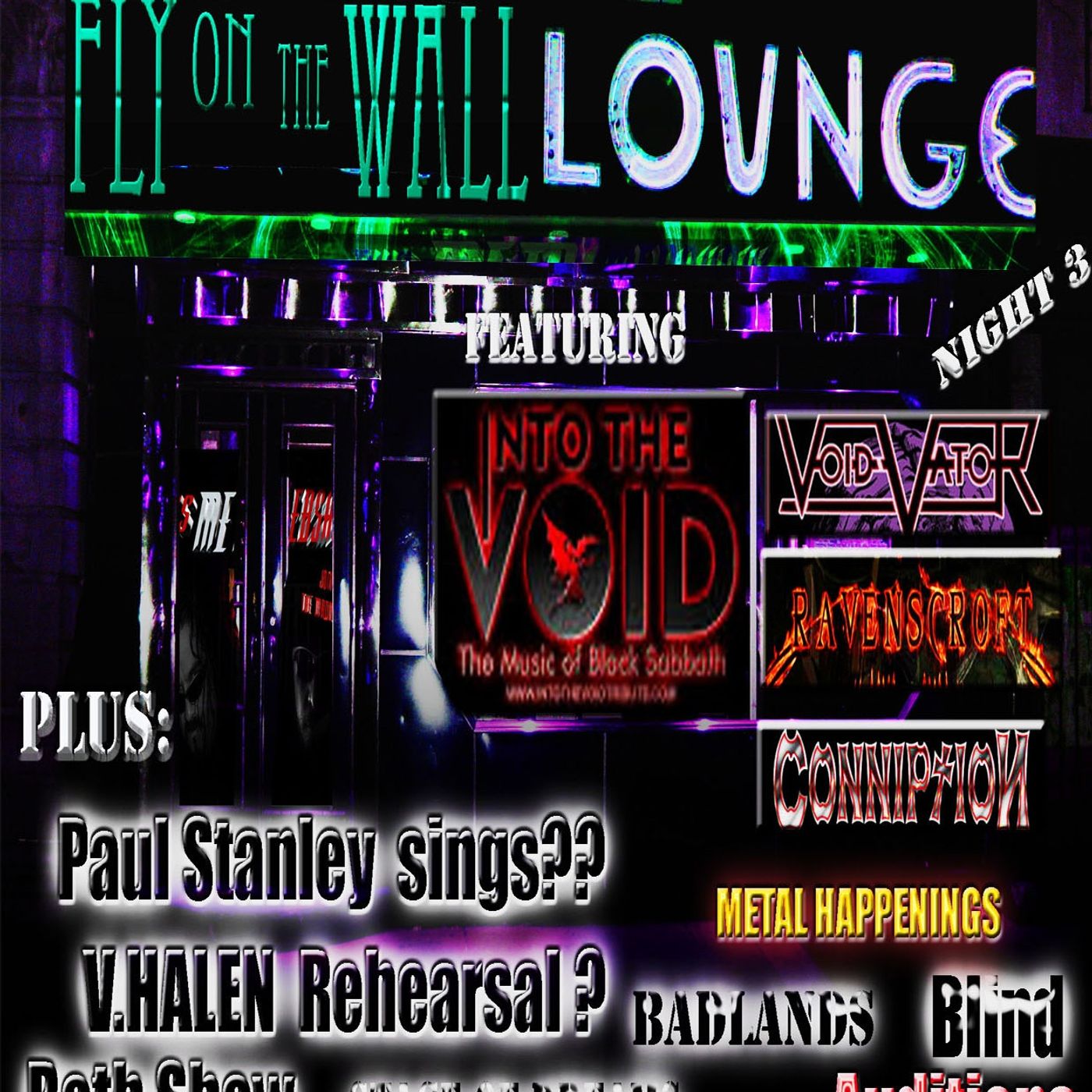 This Metal Webshow / Fly on the Wall Lounge night 3 episode artwork