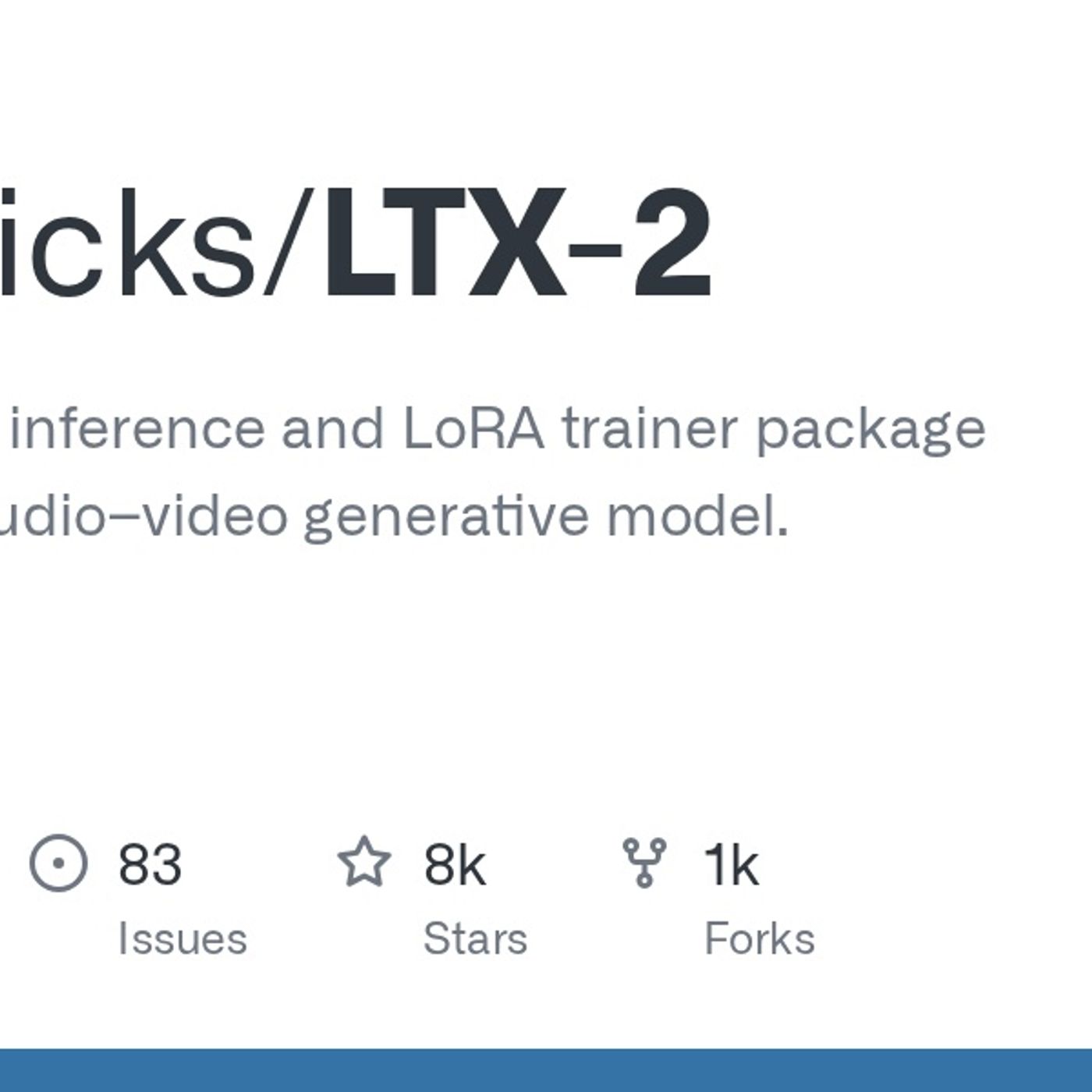 GitHub - Lightricks/LTX-2: Official Python inference and LoRA trainer package for the LTX-2 audio–video generative model. episode artwork