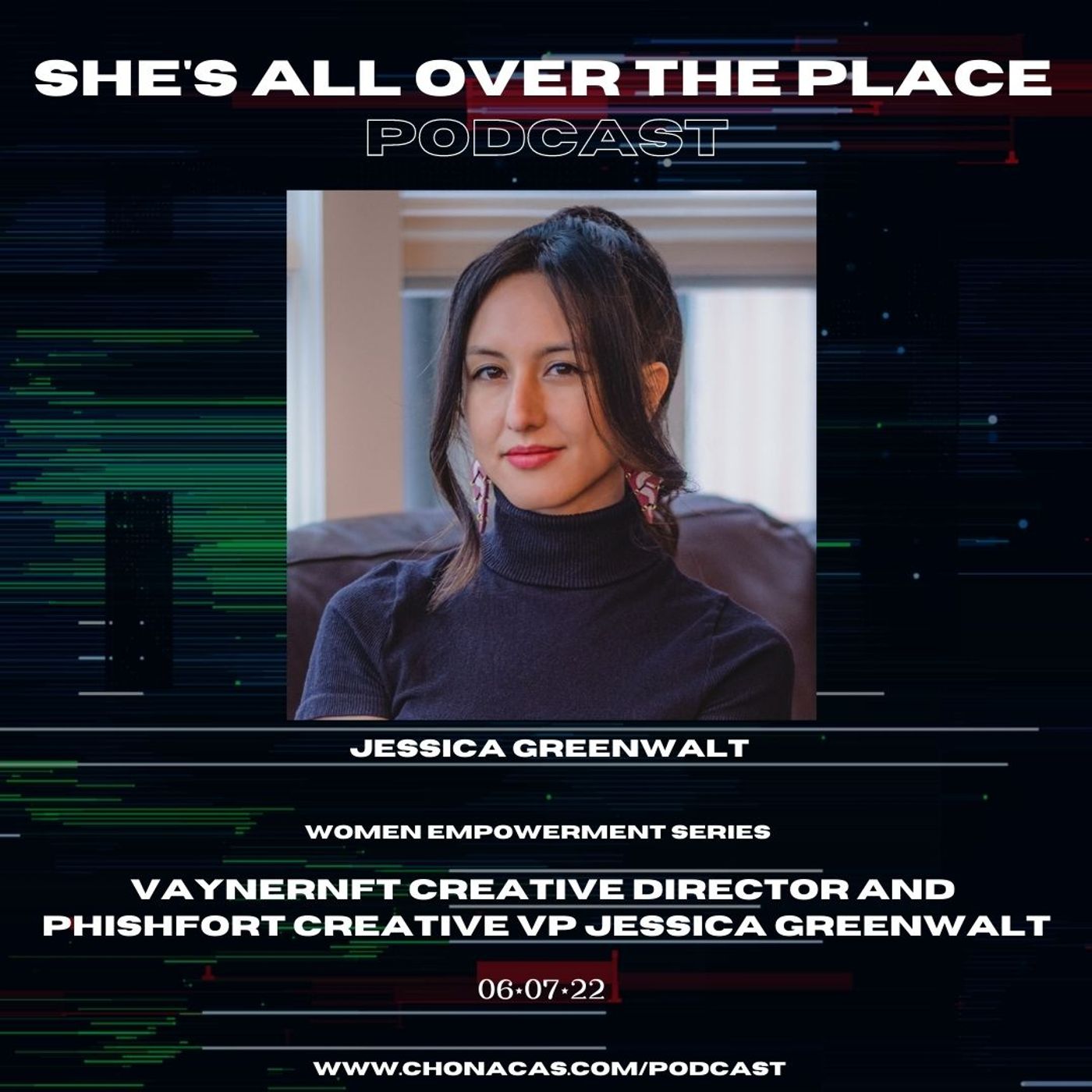 VaynerNFT Creative Director and PhishFort Creative VP Jessica Greenwalt episode artwork
