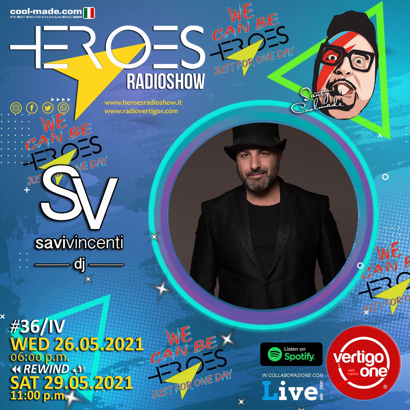 #36/2020-21> HEROES RadioShow - Special Guest  SAVI VINCENTI episode artwork