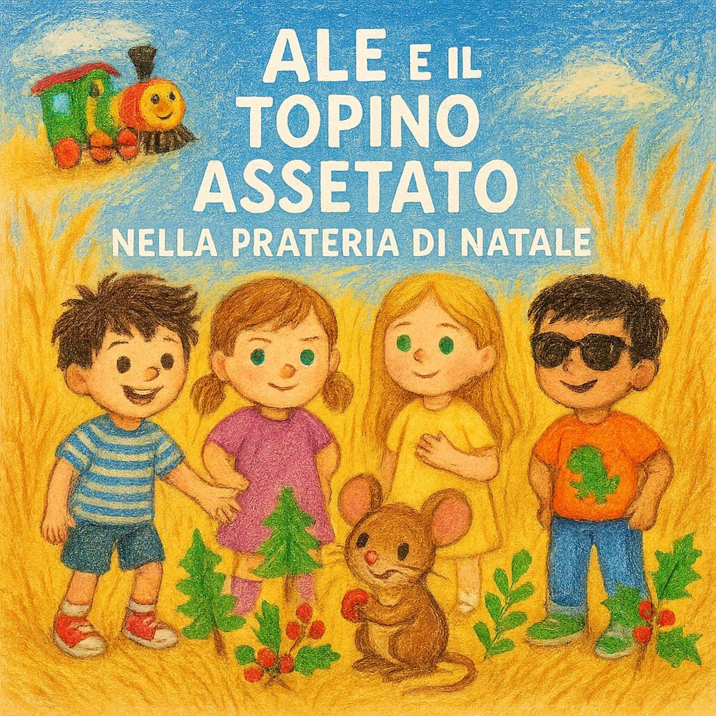 Ale e il Topino Assetato nella Prateria di Natale