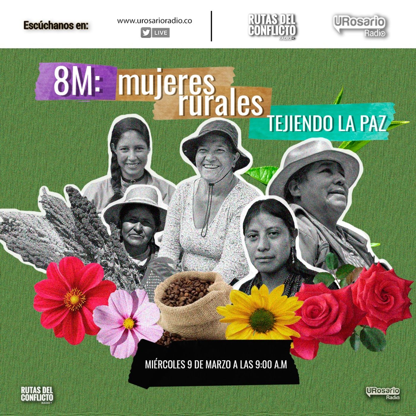 8m: mujeres rurales tejiendo la paz