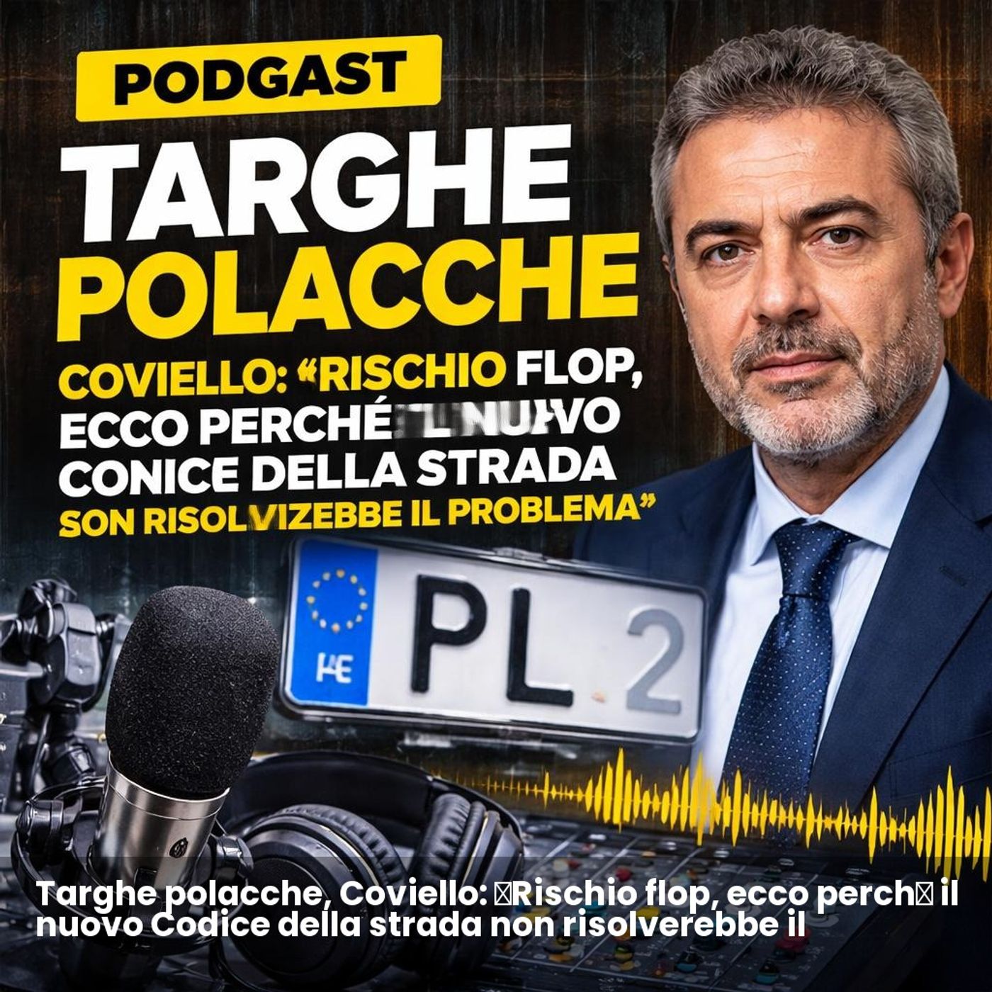 Targhe polacche, Coviello: «Rischio flop, ecco perché il nuovo Codice della strada non risolverebbe il problema» episode artwork
