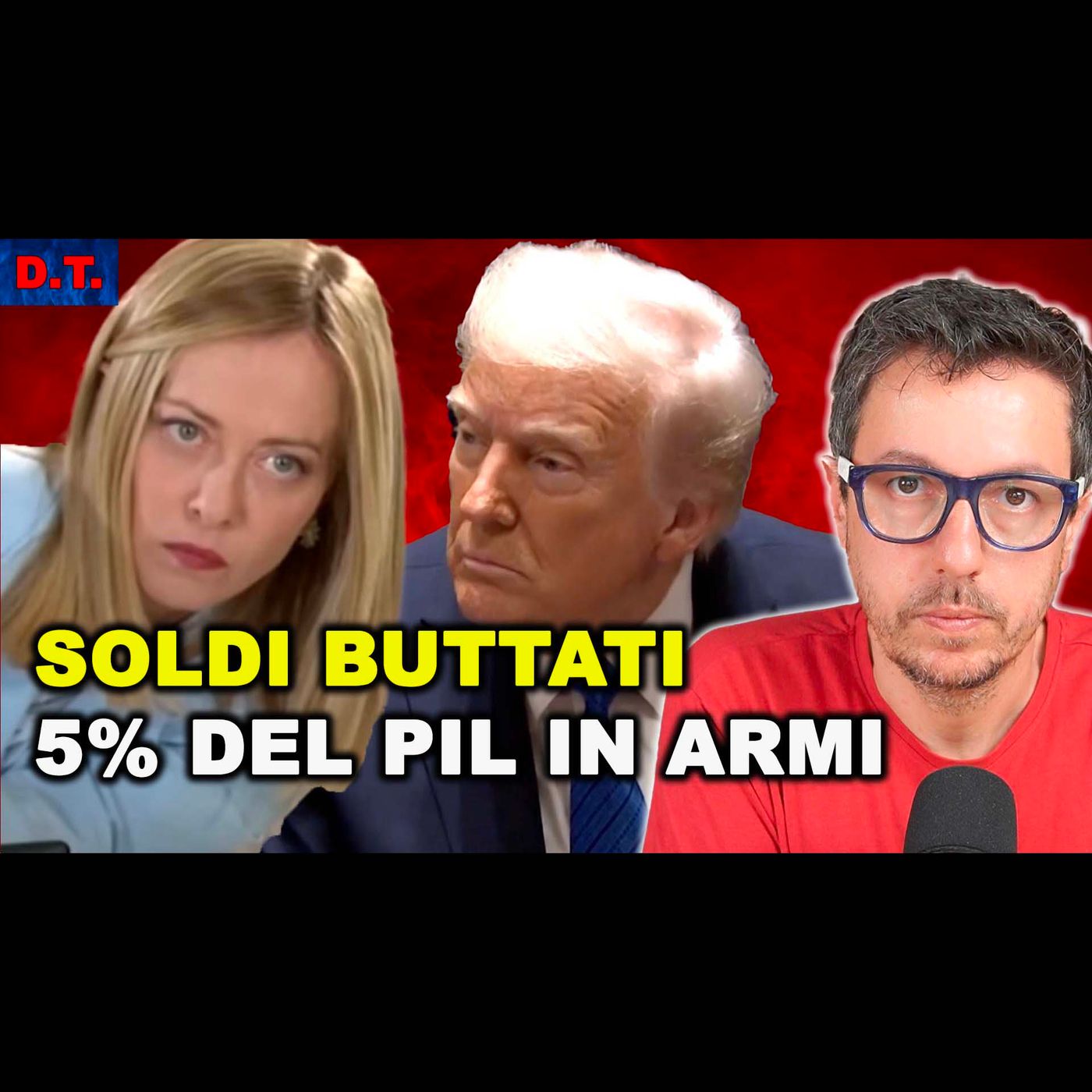 SPESE MILITARI AL 5% DEL PIL con la scusa della sicurezza per fare contento TRUMP