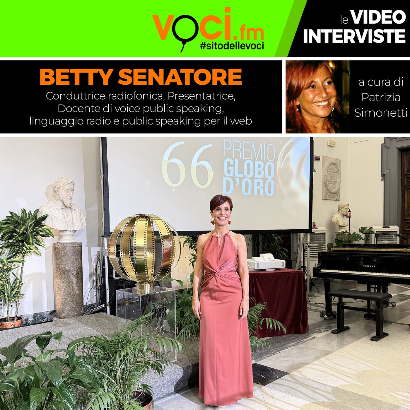 "Globo d'Oro 2026": Betty Senatore su VOCI.fm - clicca play e ascolta l'intervista episode artwork
