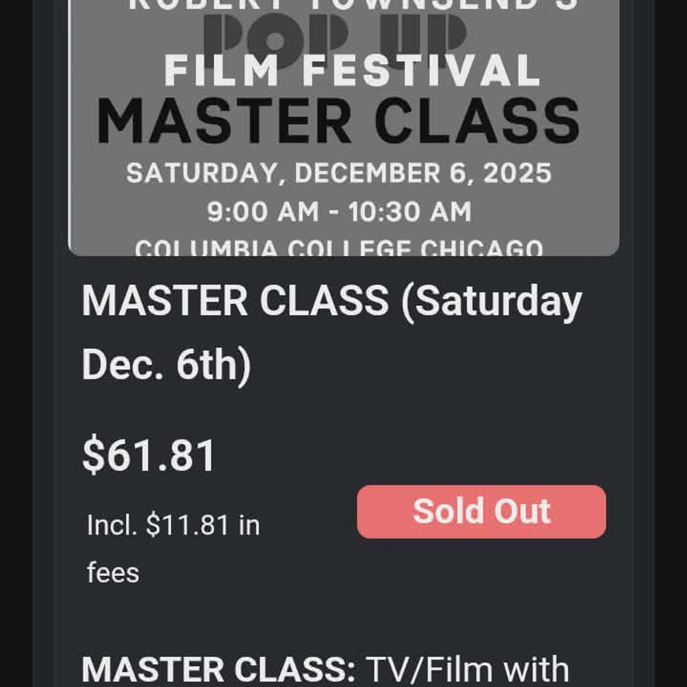 Robert Townsend MasterClass