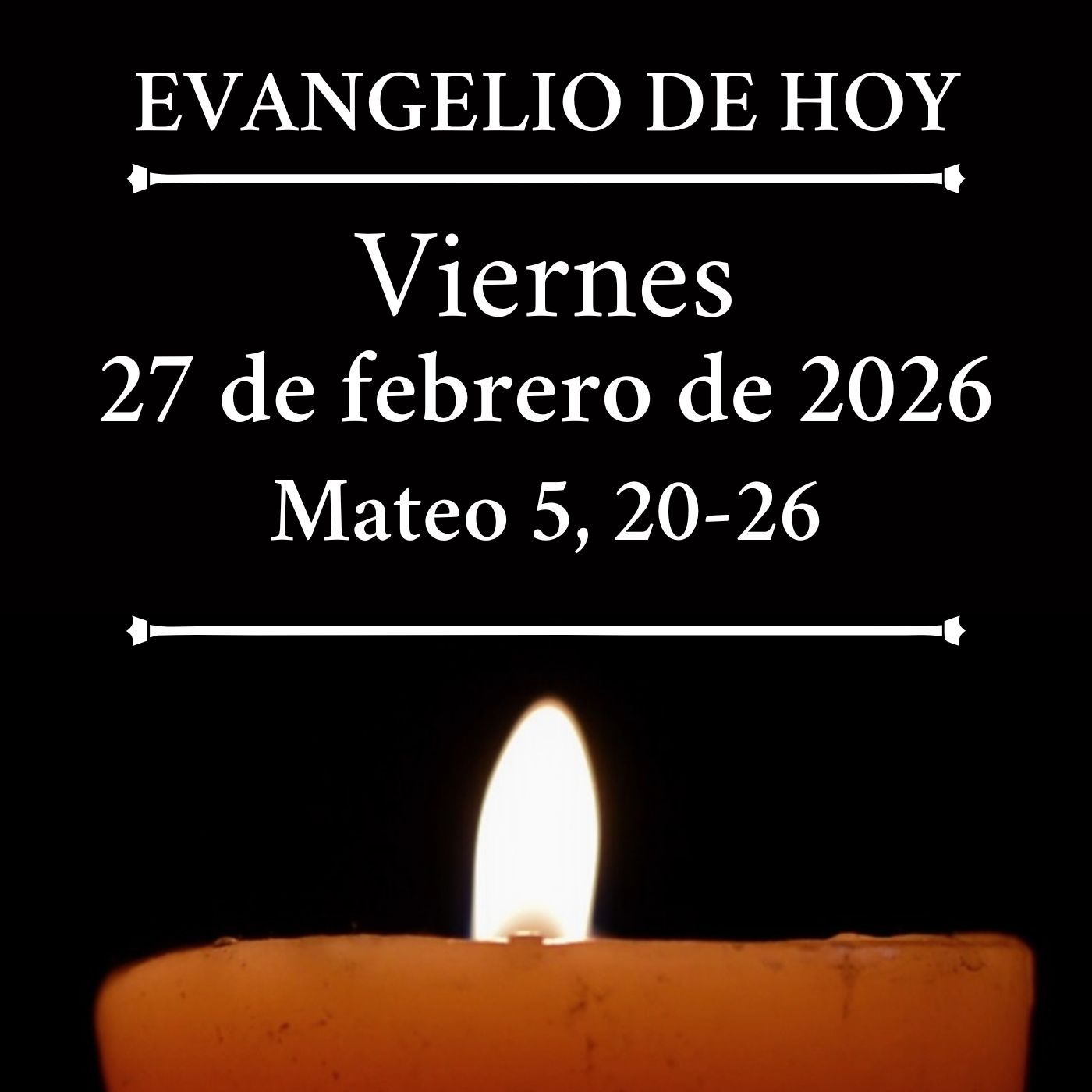 Evangelio del viernes 27 febrero de 2026 - Vete primero a reconciliarte con tu hermano episode artwork