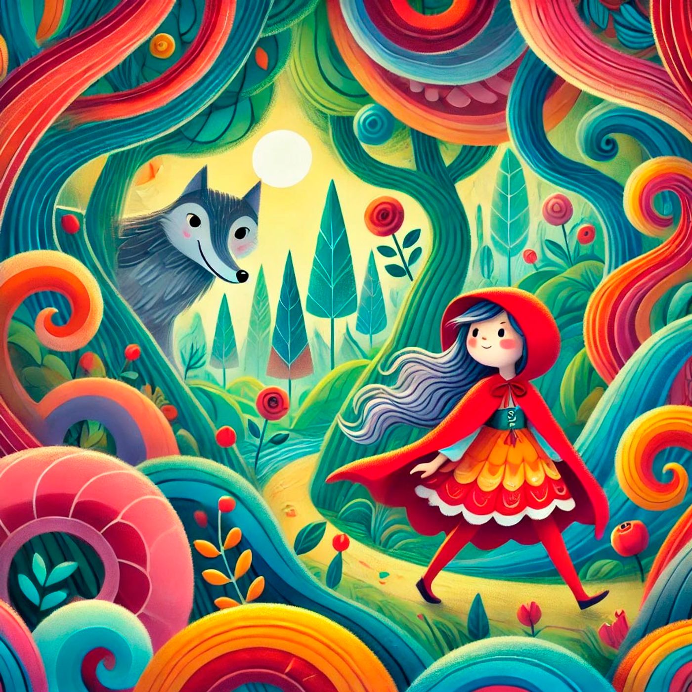Cuento de Caperucita Roja en inglés- "Little Red Riding Hood" episode artwork