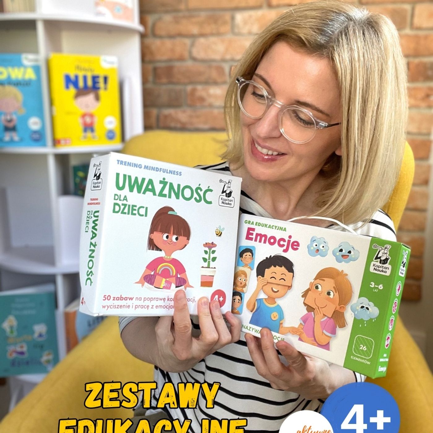 ”Emocje gra edukacyjna” i „Uważność dla dzieci. Trening mindfulness” Kapitan Nauka