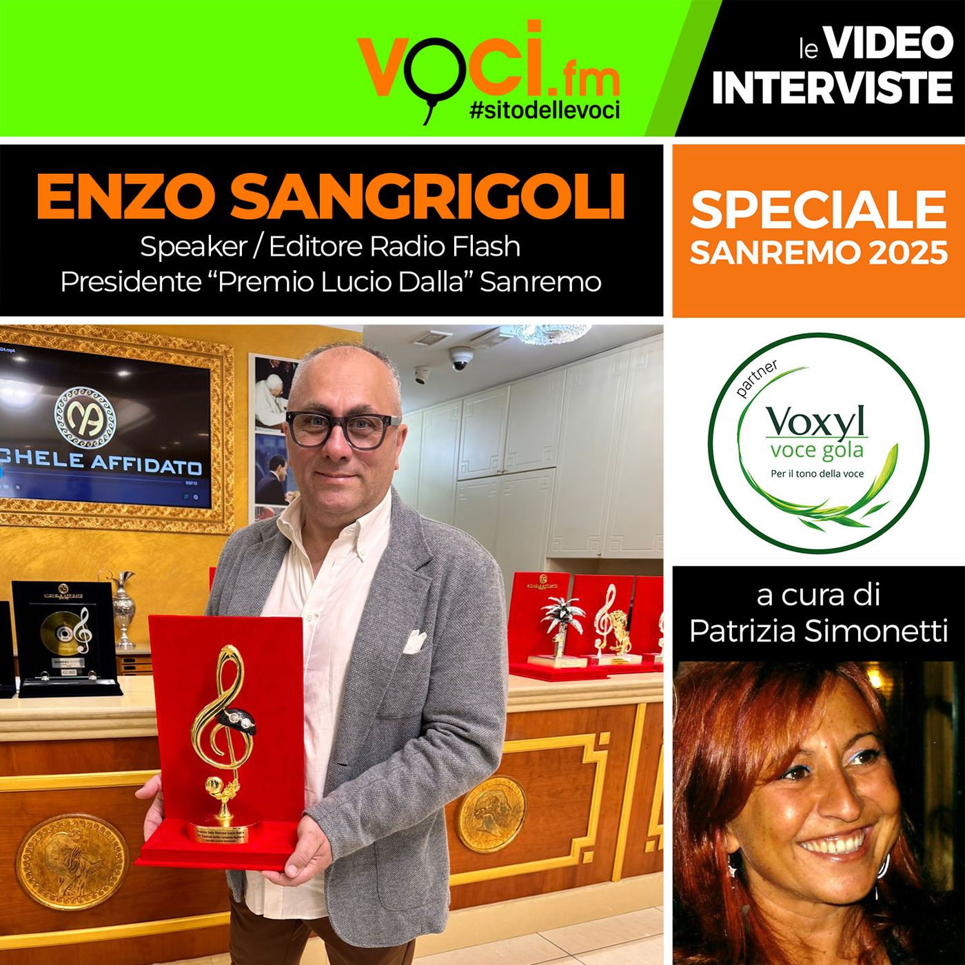 SANREMO 2025: ENZO SANGRIGOLI su VOCI.fm - clicca PLAY e ascolta l'intervista episode artwork