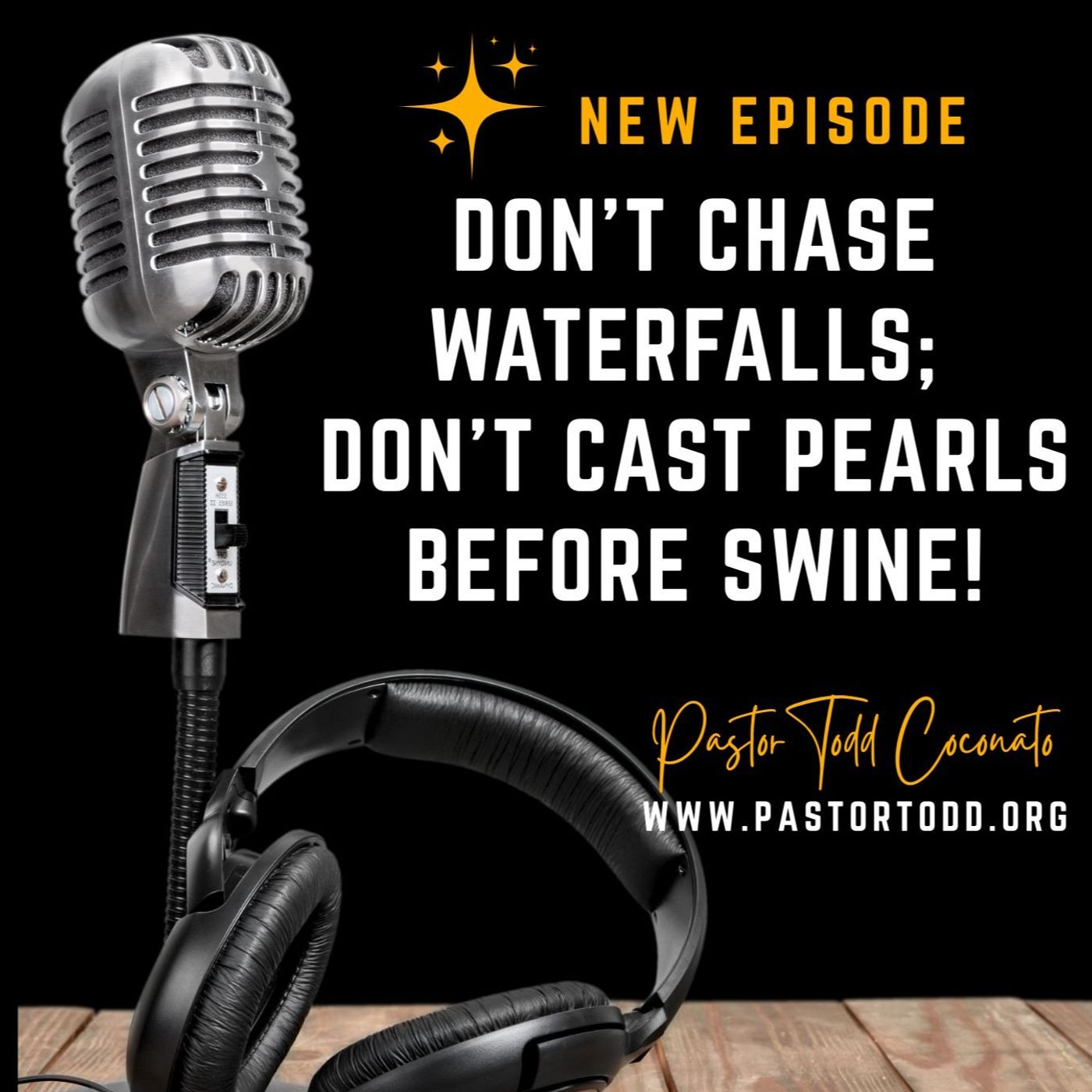 Don't Chase Waterfalls; Don't Cast Pearls Before Swine! | The Todd Coconato Show episode artwork