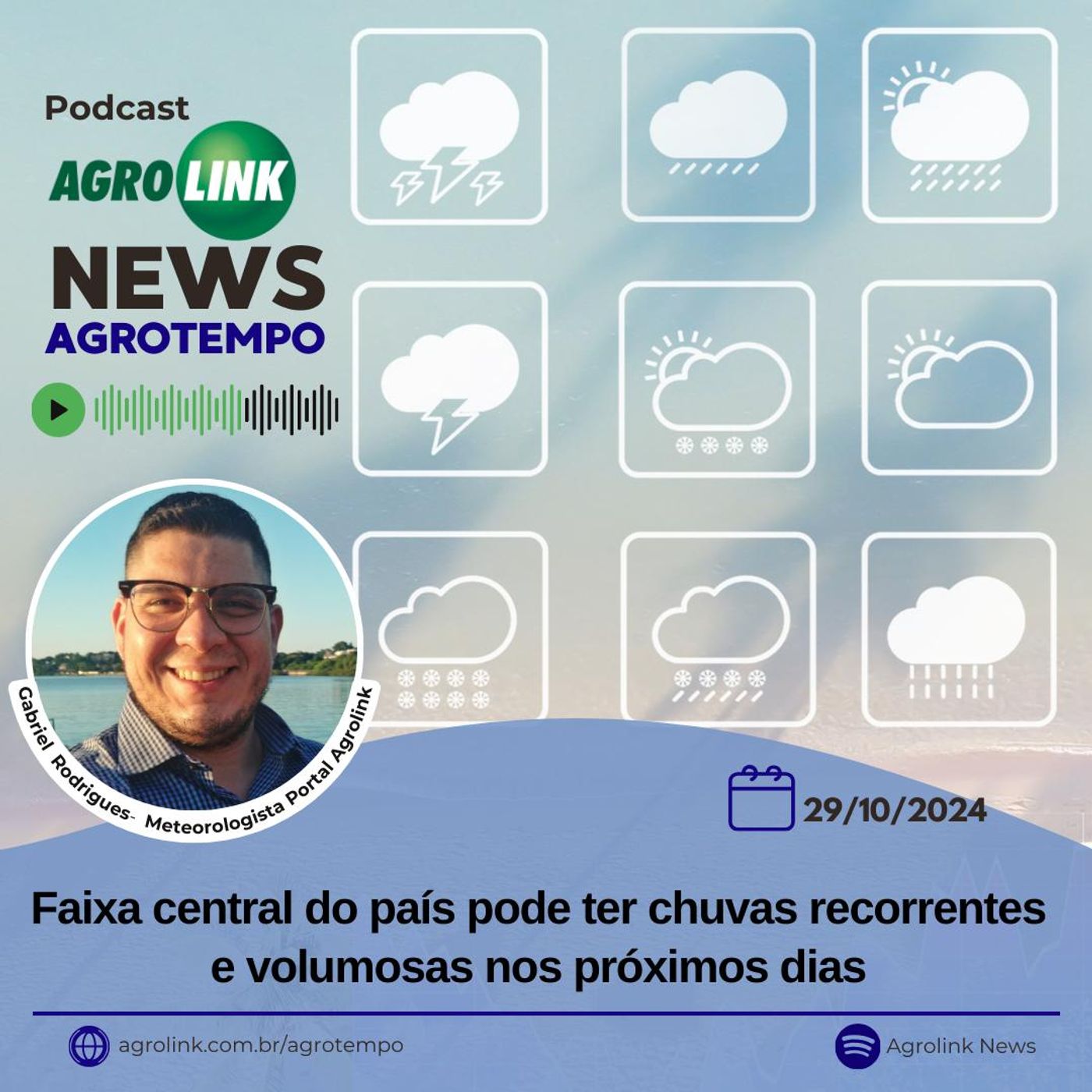 Faixa central do país pode ter chuvas recorrentes e volumosas nos próximos dias episode artwork