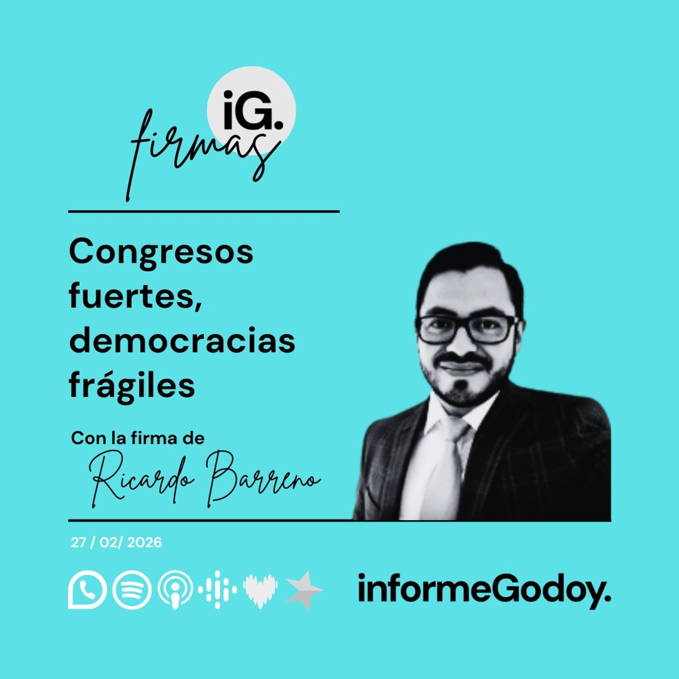 Congresos fuertes, democracias frágiles | Ricardo Barreno episode artwork