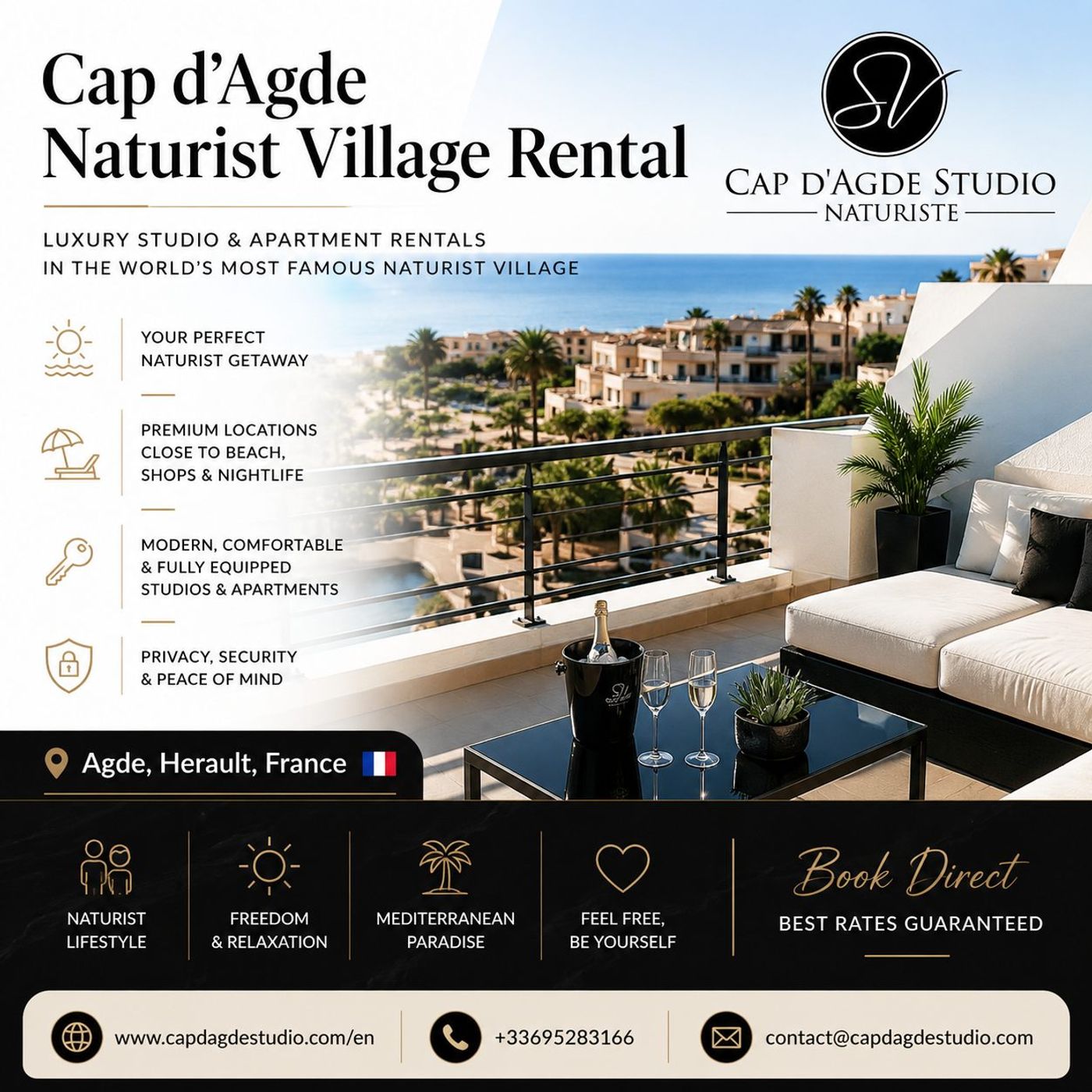 Cap d’Agde Naturist Village Rental for Relaxing Holidays by the Beach episode artwork