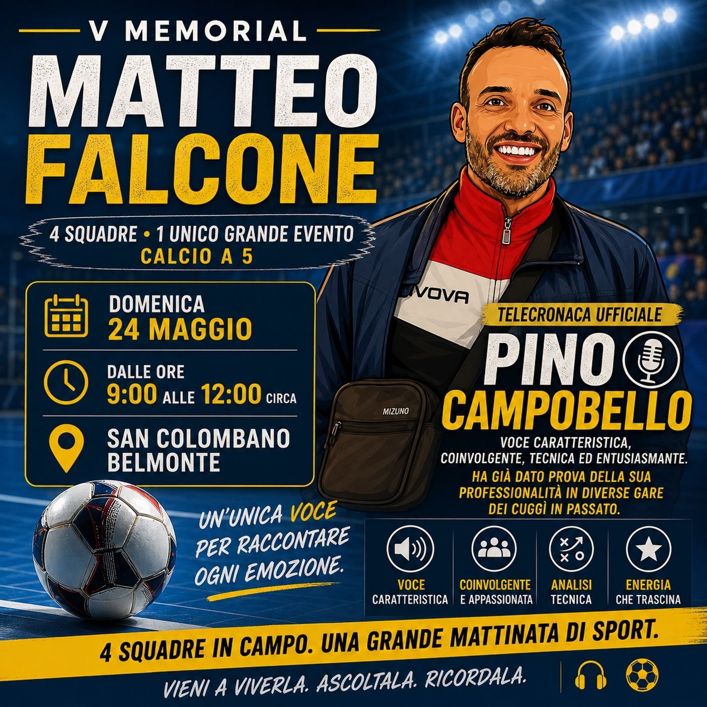 Pino Campobello - telecronista V Memorial "Matteo Falcone" episode artwork