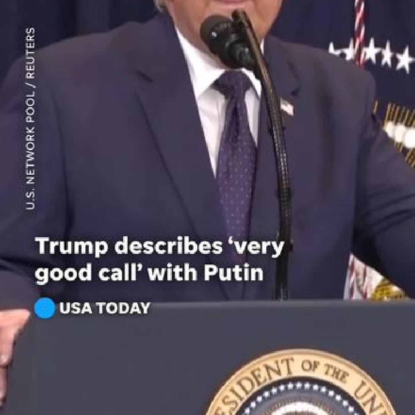 President Donald Trump said he spoke about Ukraine and the Middle East on a "very good call" with Russia's Vladimir Putin. episode artwork
