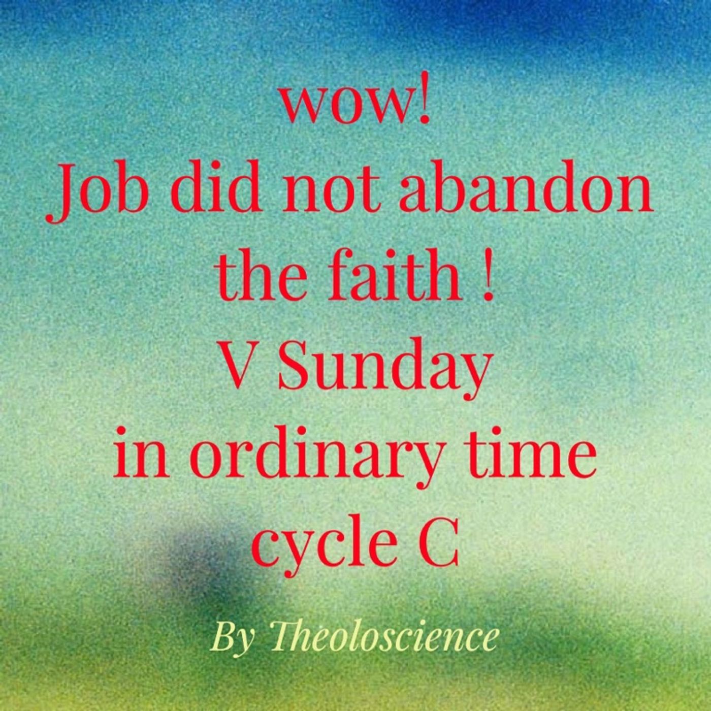 Theoloscience