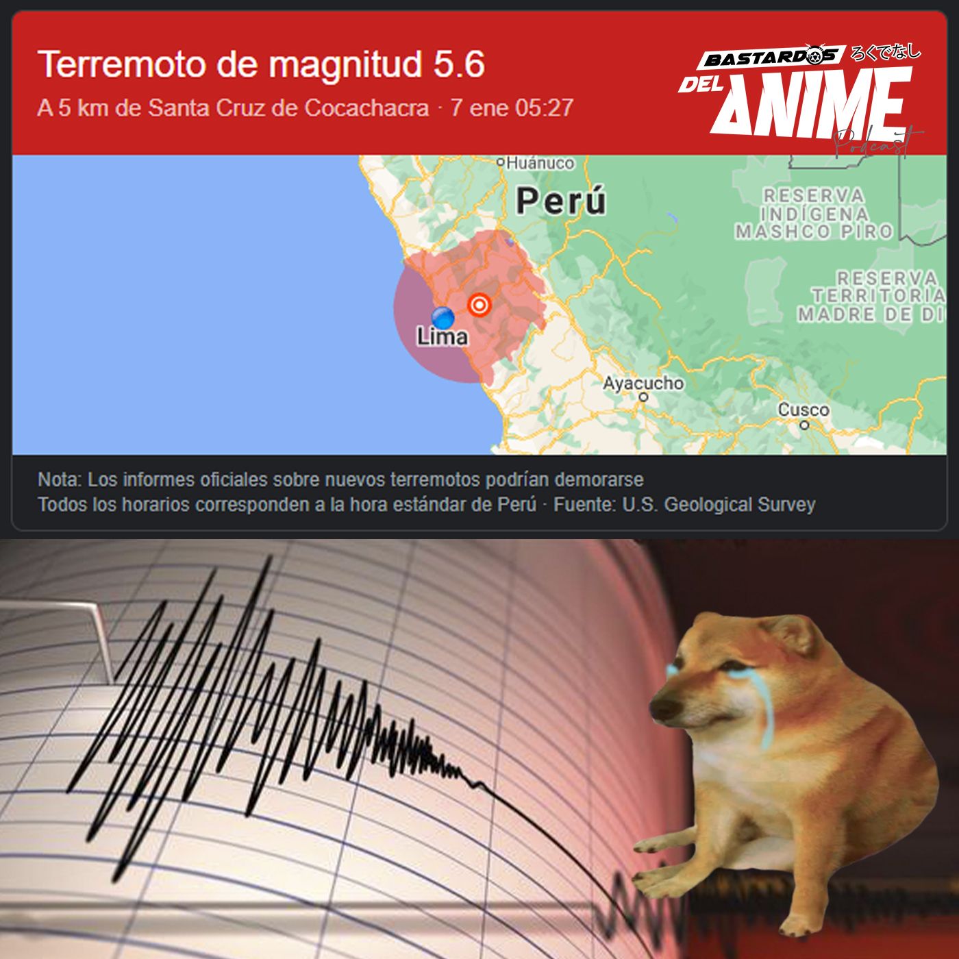 Terremoto de 5,6 grados en nuestra ciudad, parece que empezamos el 2022 sin miedo al éxito... episode artwork