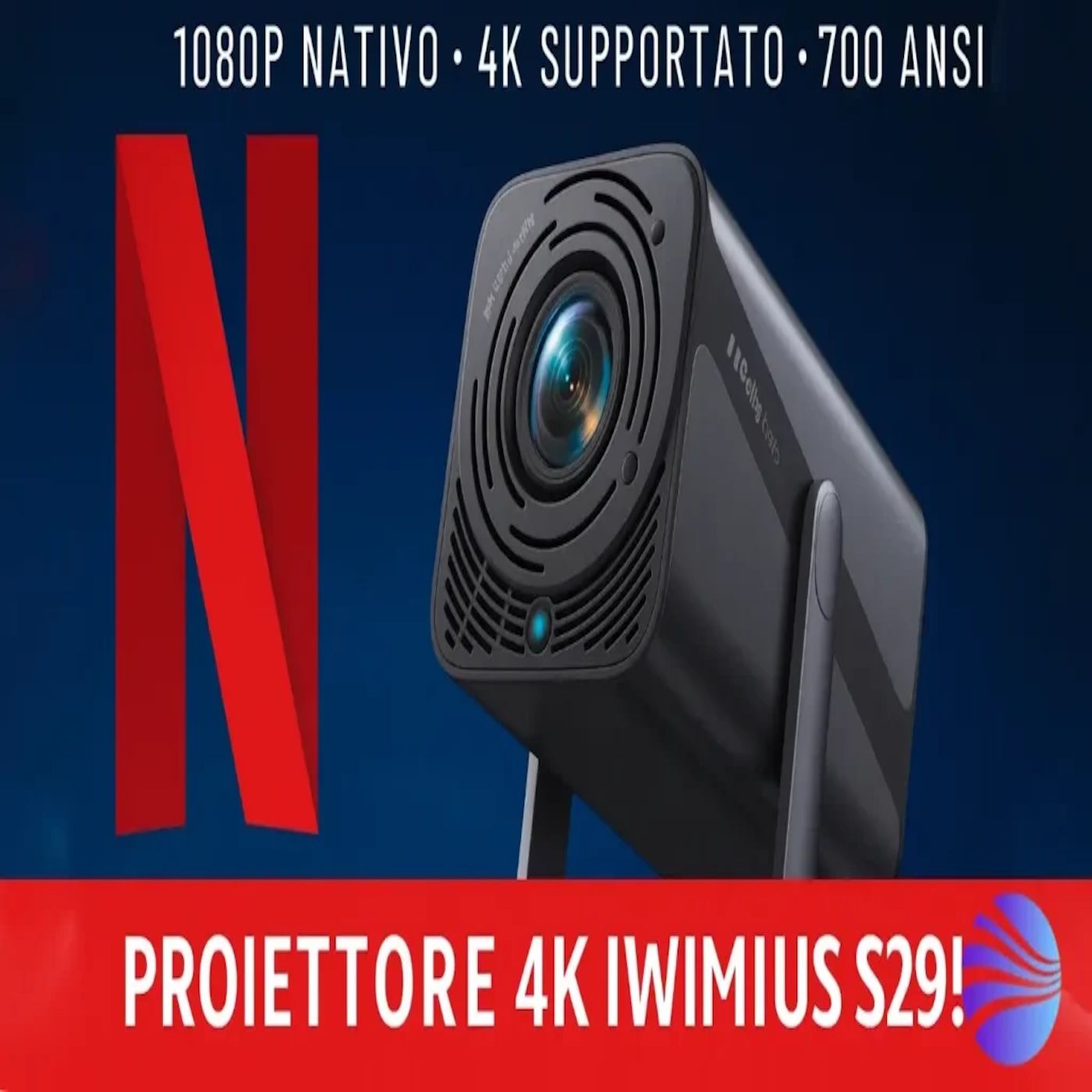 iWIMIUS S29 proiettore 1080P nativo con supporto 4K in offerta su Amazon episode artwork