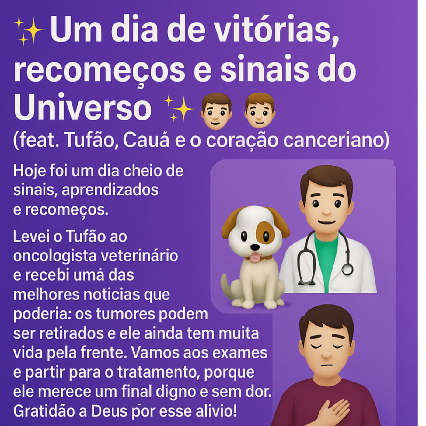 ✨ Um dia de vitórias, recomeços e sinais do Universo ✨ - sobre a tarde de 4 de abril de 2025
