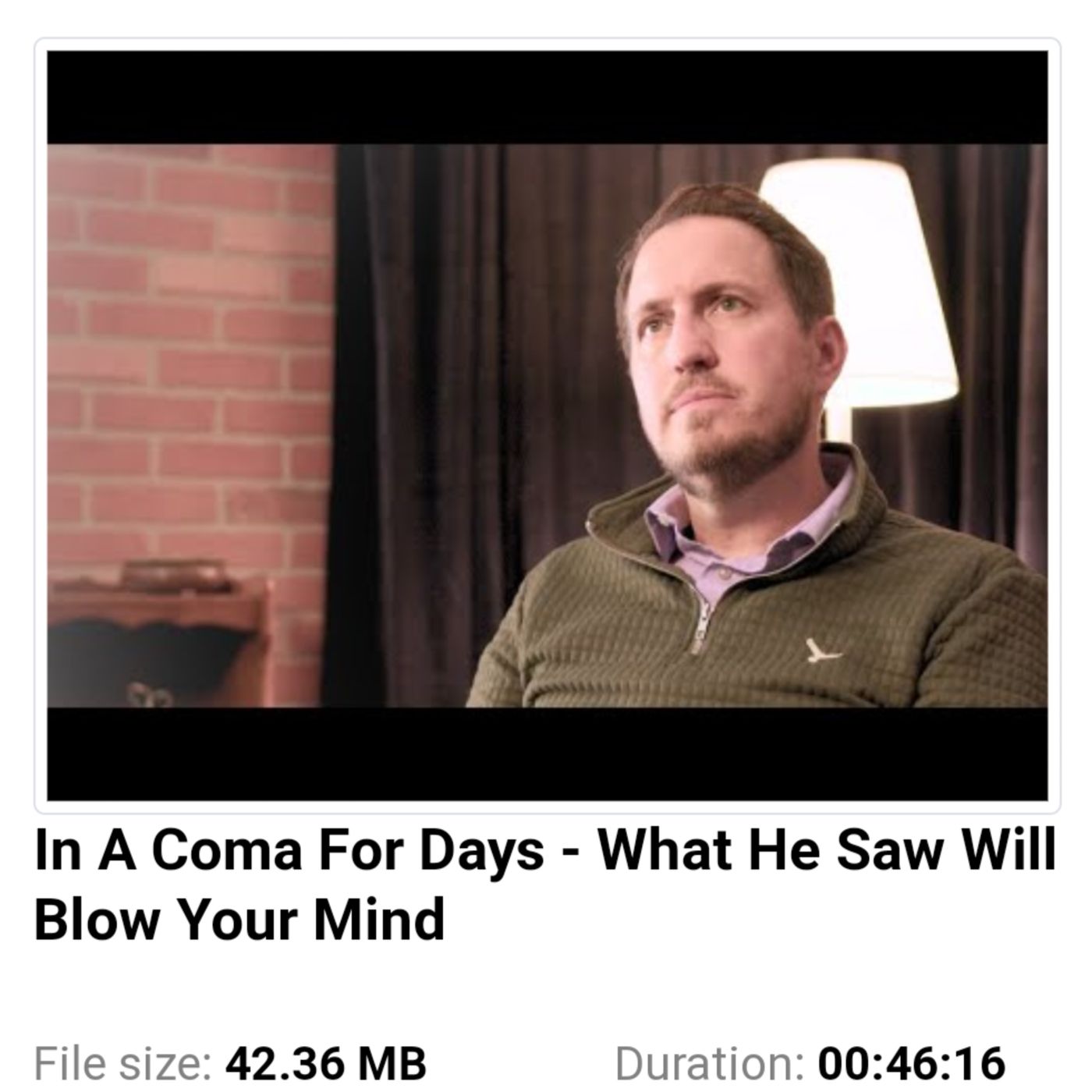 In A Coma For Days - What He Saw Will Blow Your Mind episode artwork