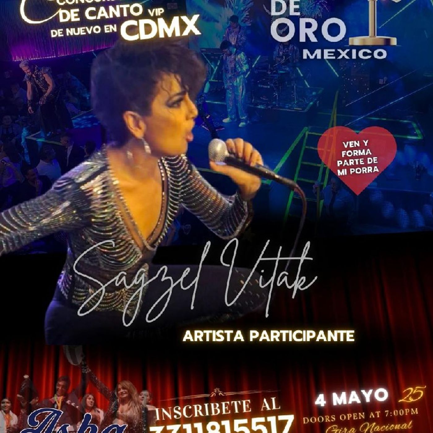 SAGZEL VITAK DEBUTARA EN LA VOZ DE ORO CDMX episode artwork