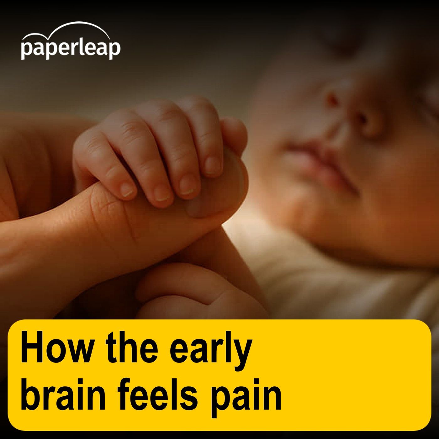 How the early brain feels pain How the early brain feels pain