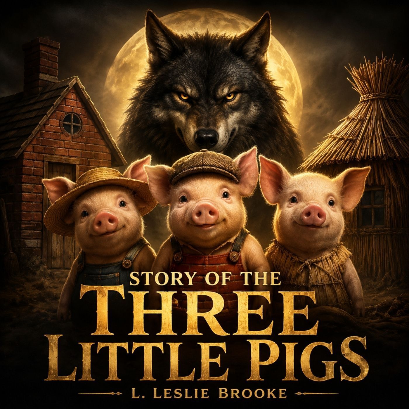 🟡 Story of the Three Little Pigs (Full Audiobook) | L. Leslie Brooke