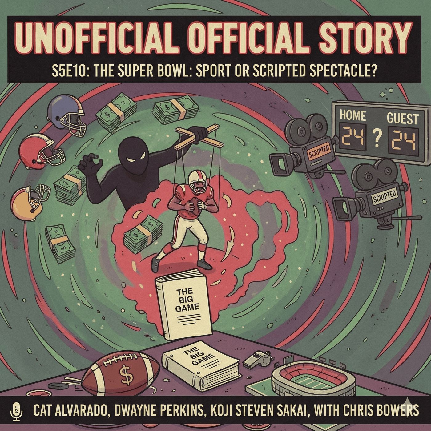 S5E10 The Super Bowl Sport or Scripted Spectacle