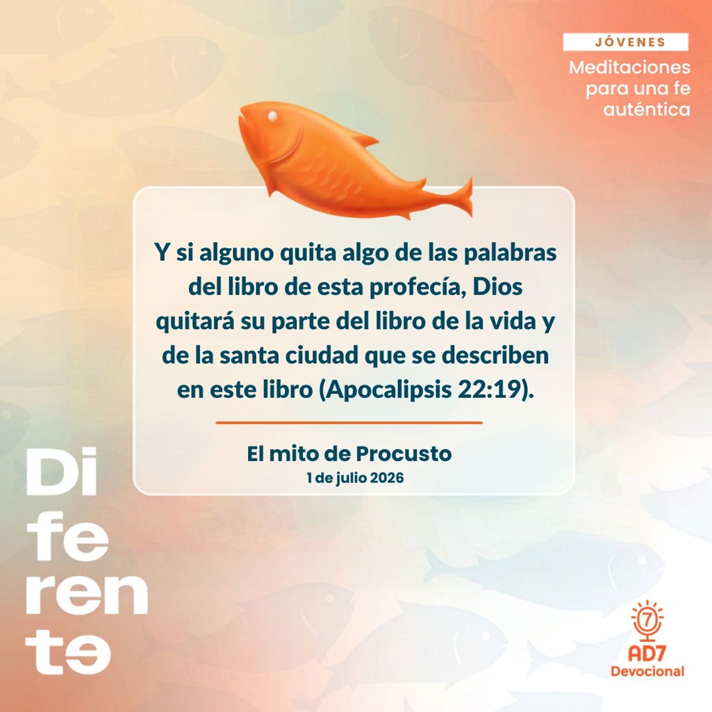 El mito de Procusto ~ Devocional de Jóvenes ~ 1 de julio 2026