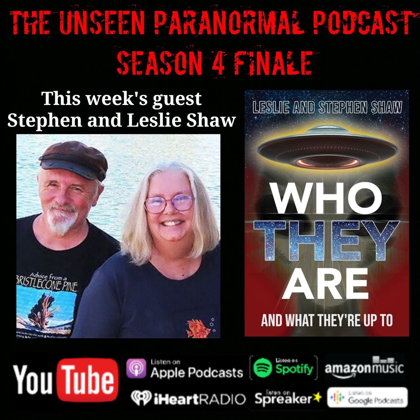 What Are Aliens Doing on Earth? With Leslie and Stephen Shaw - podcast episode cover