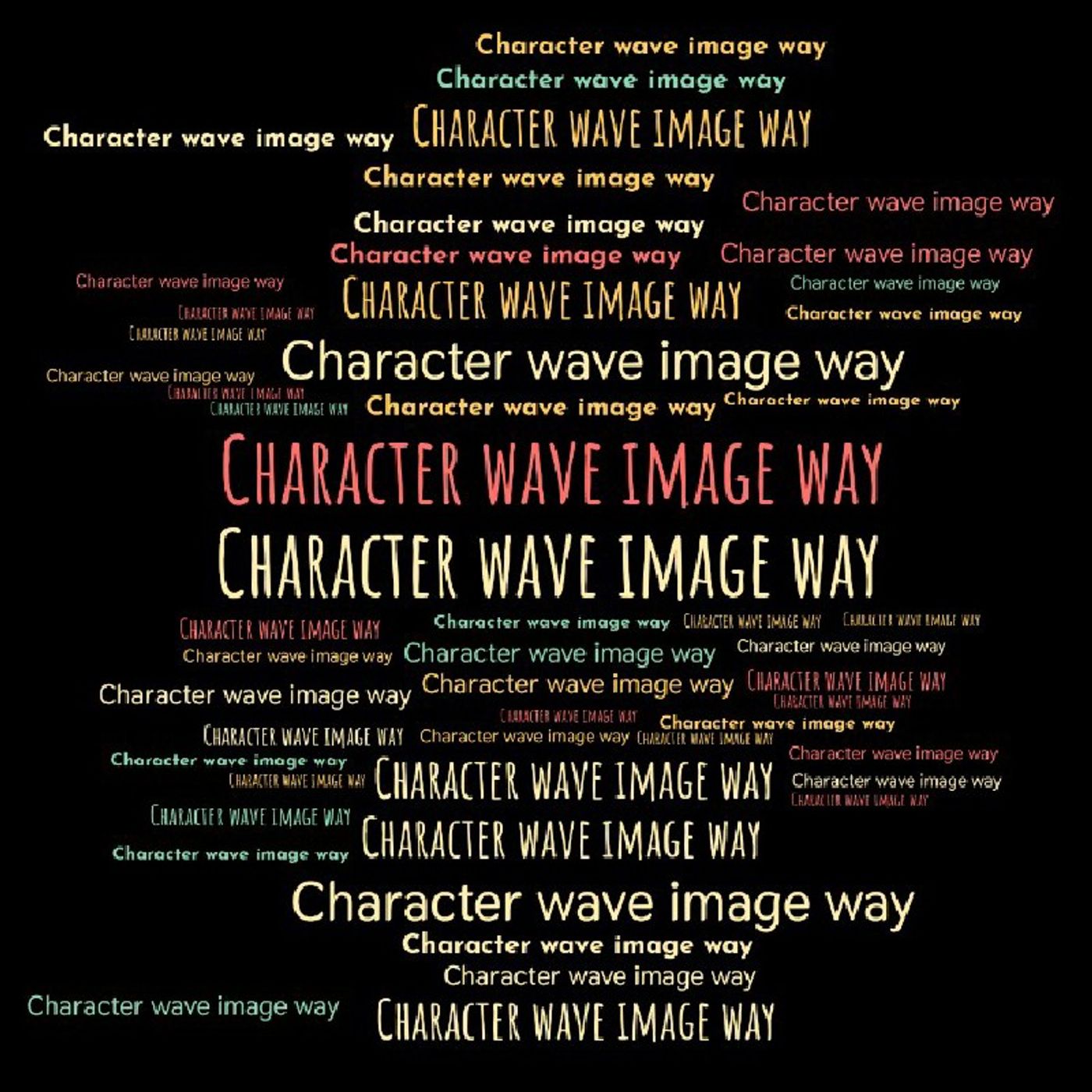 Character wave image way