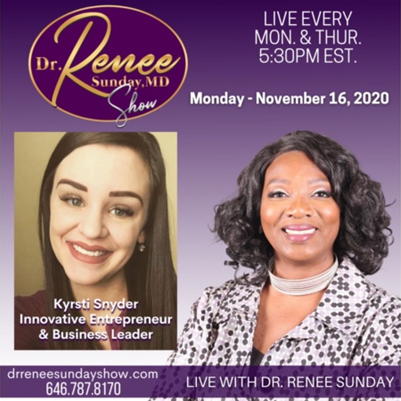 Kyrsti Snyder shares gems on Day Trading on the Dr. Renee Sunday Show episode artwork