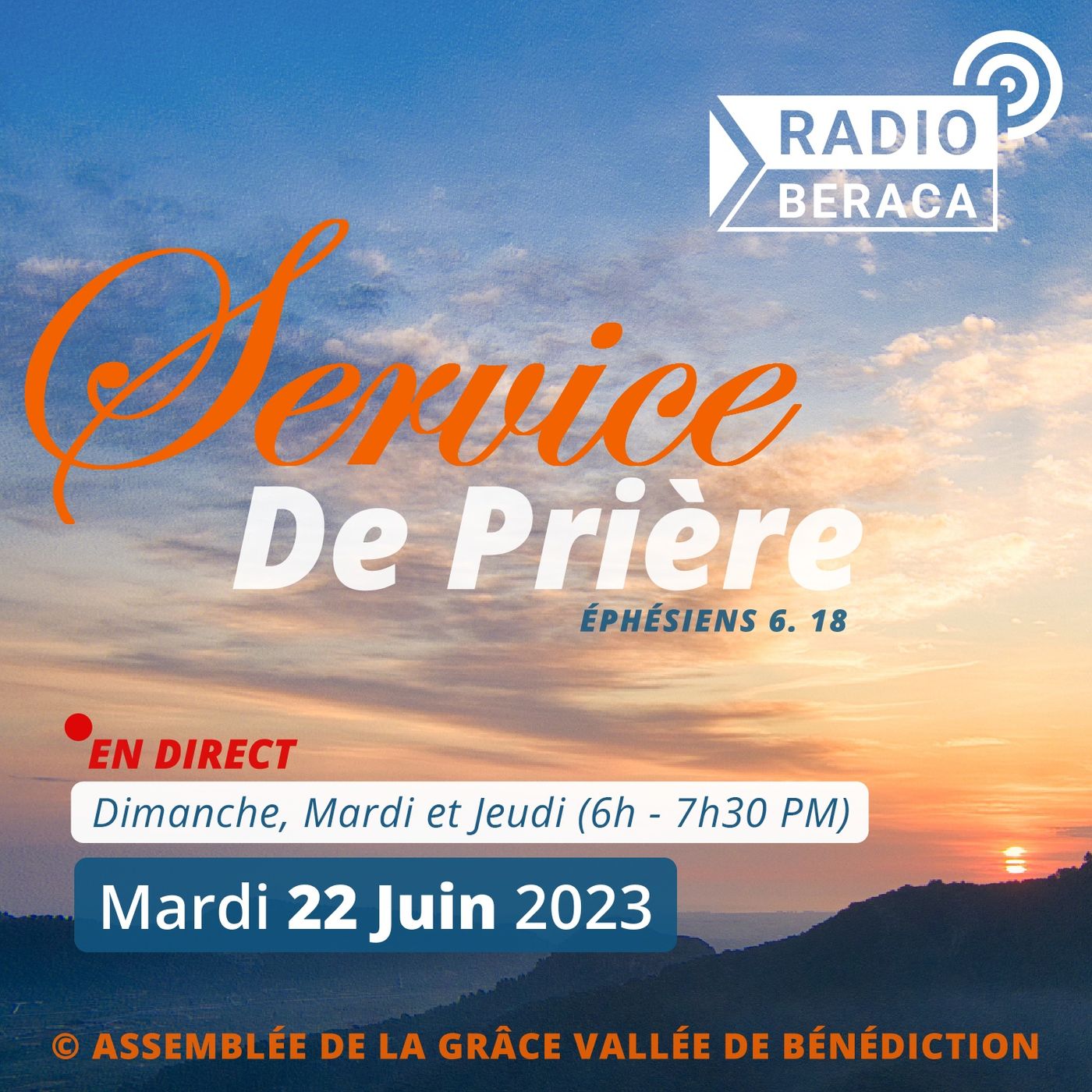 Jeudi 22 juin 2023.- Service de prière episode artwork
