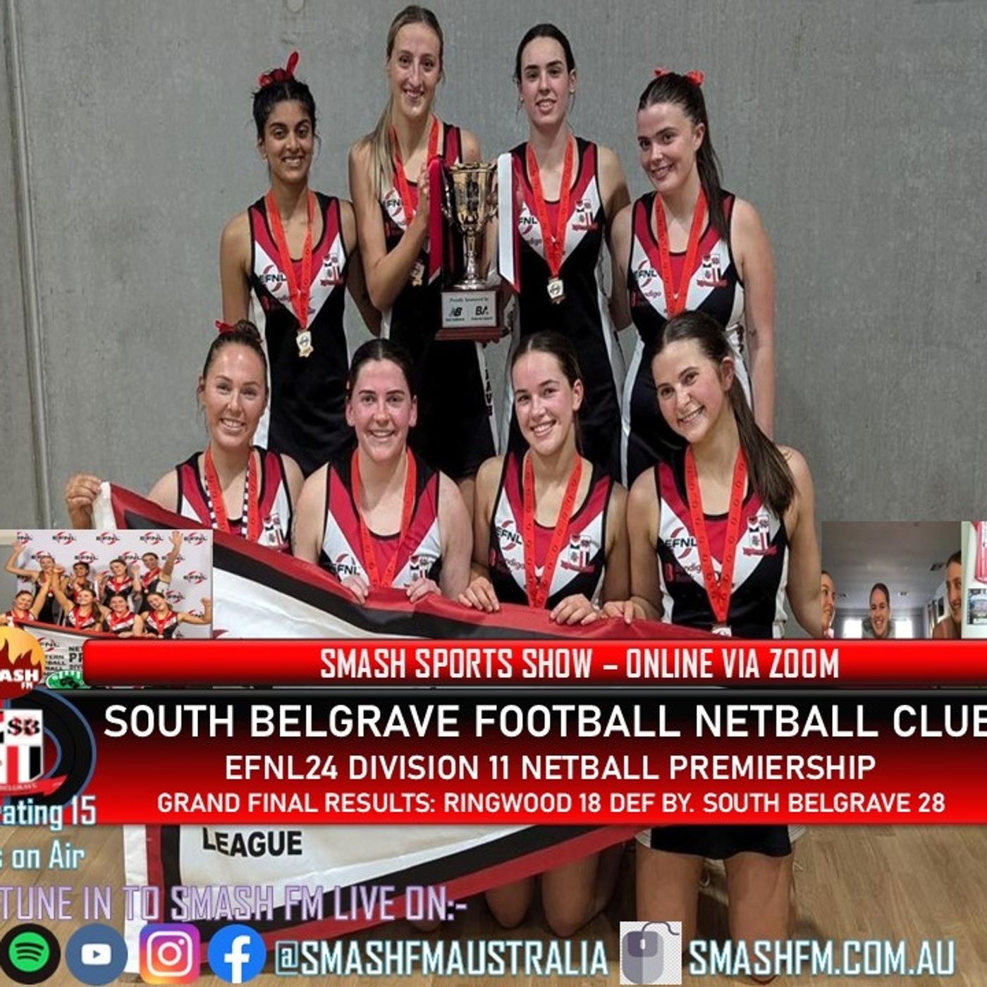 SSS15THYR: South Belgrave FNC EFNL24 Division 11 Netball Premiership Interviews 200225