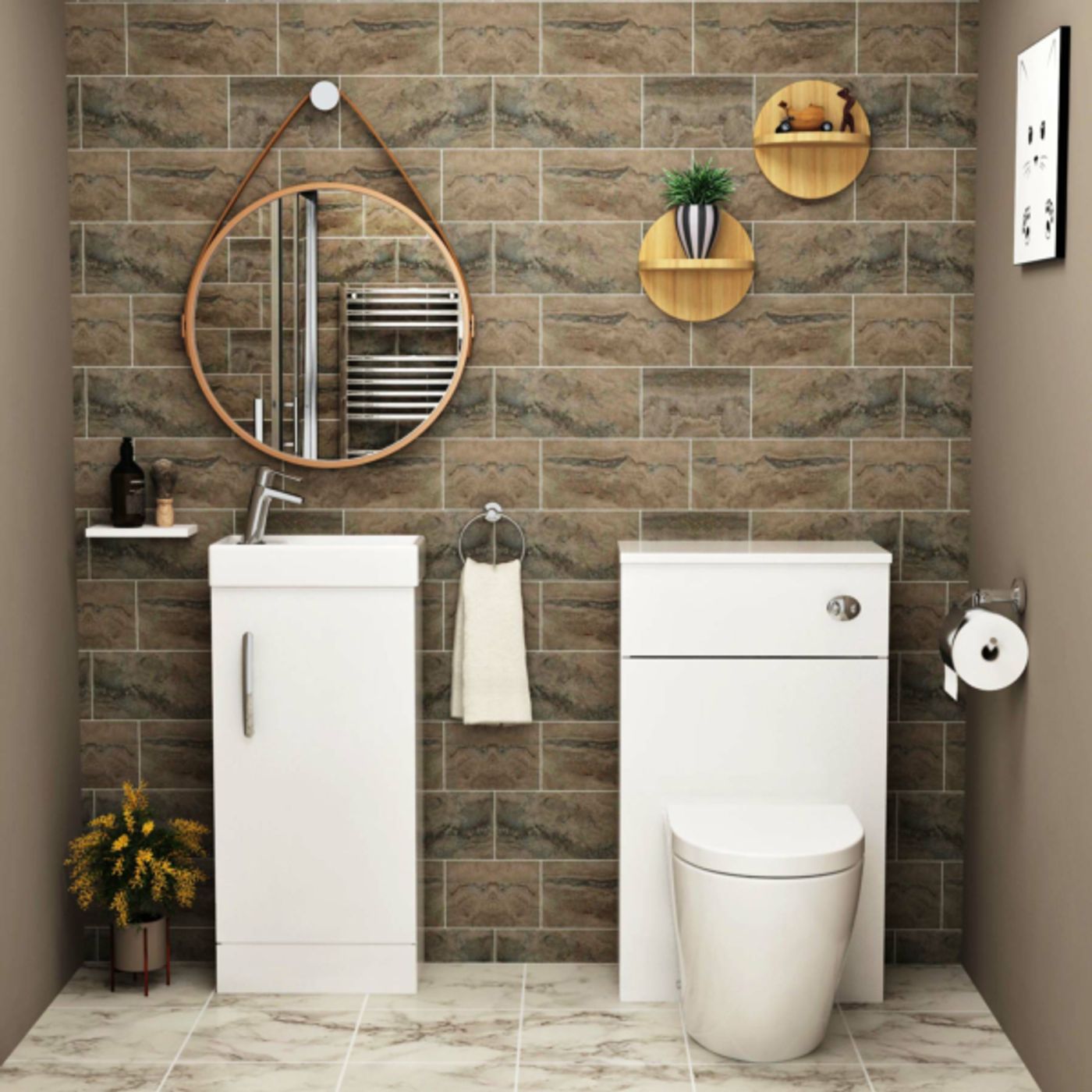 Freestanding Vanity units with Basin