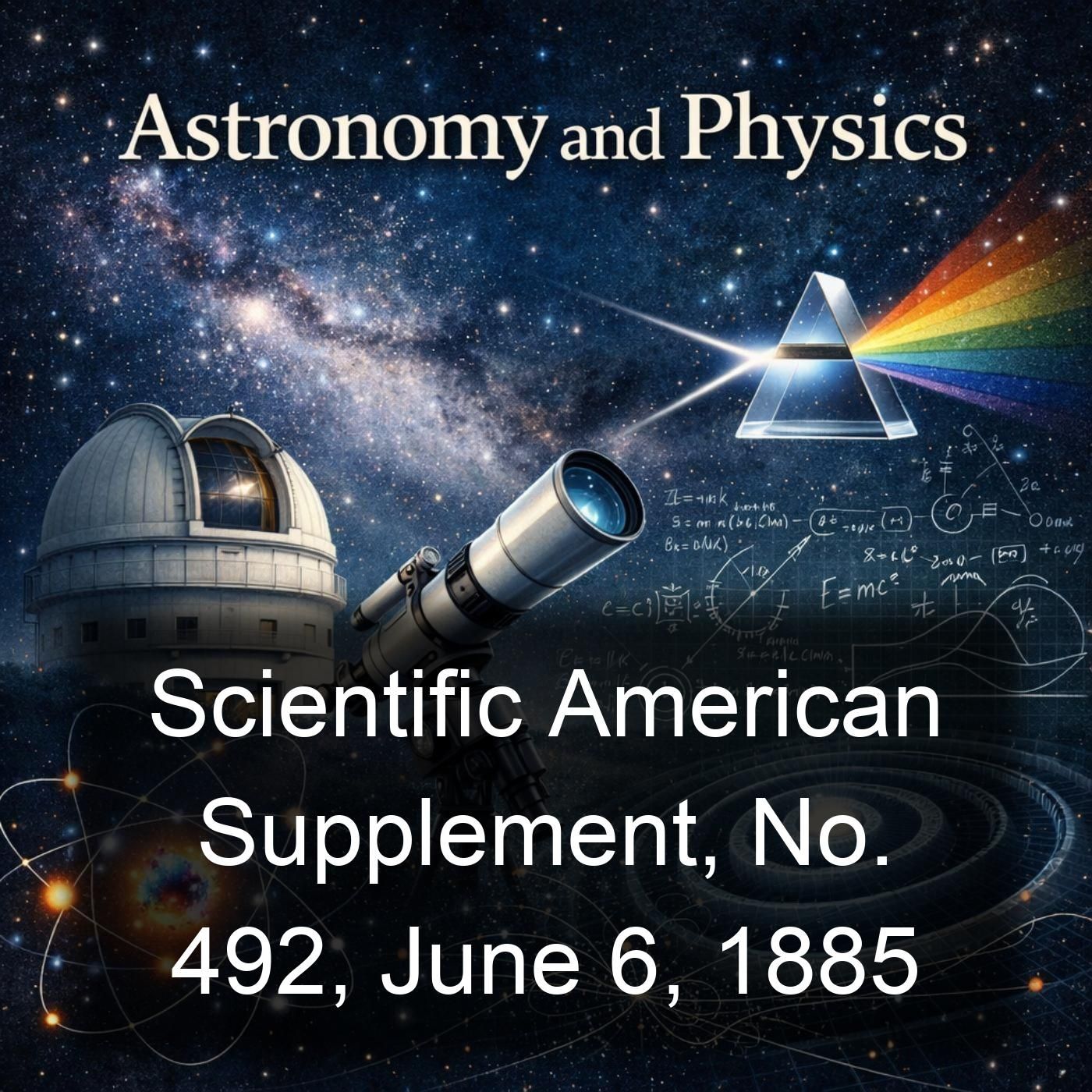 Scientific American Supplement, No. 492, June 6, 1885 cover art