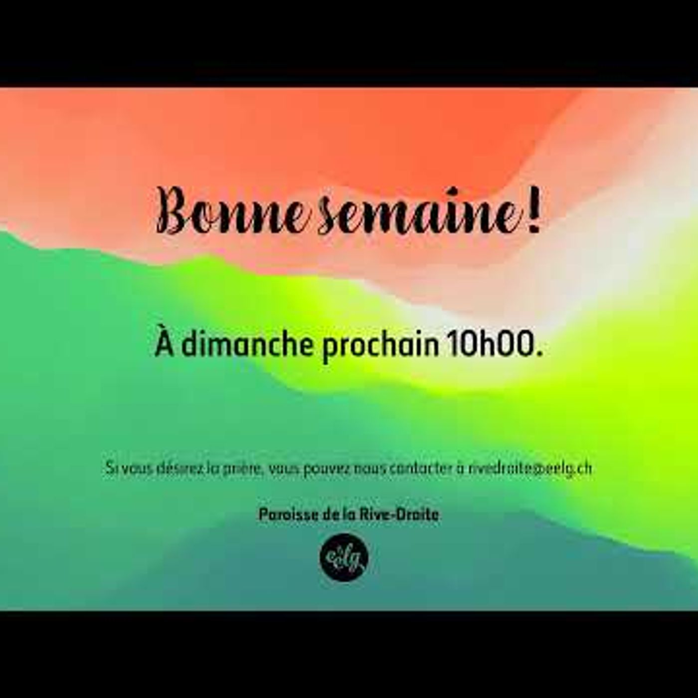 EEL Genève - Culte Rive-Droite du 25 juin 2023