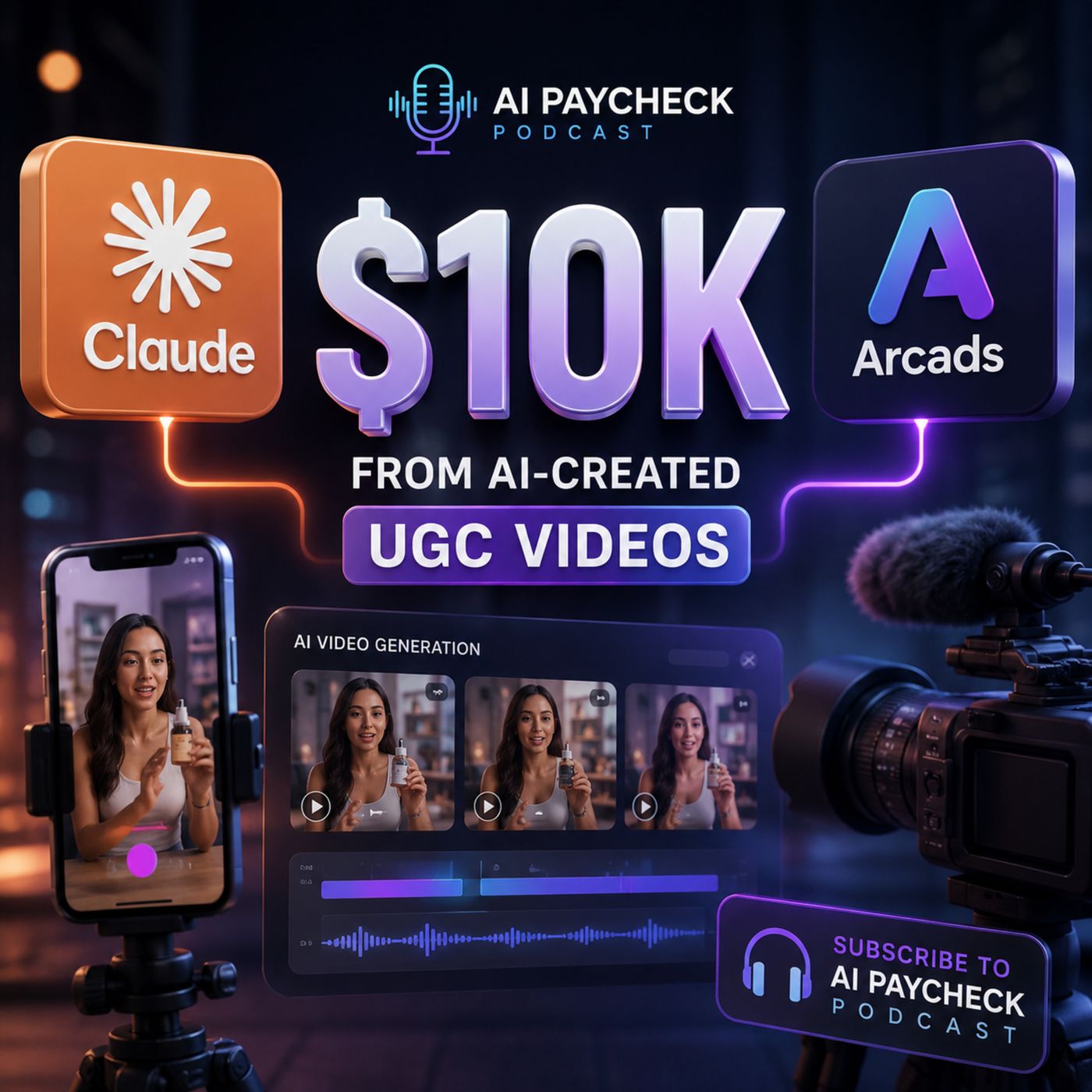 Claude + Arcads Generating $10K from AI‑Created UGC Videos episode artwork