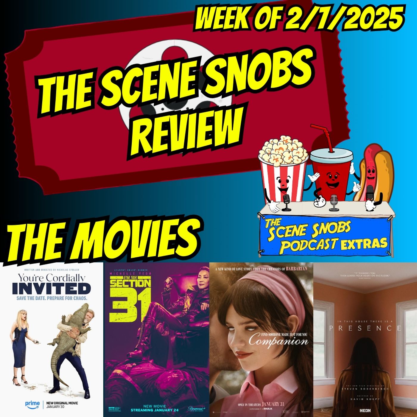 🚨 The Scene Snobs Reviews LIVE – Movie Reviews Galore – Companion, Presence, Section 31 & more! 🚨