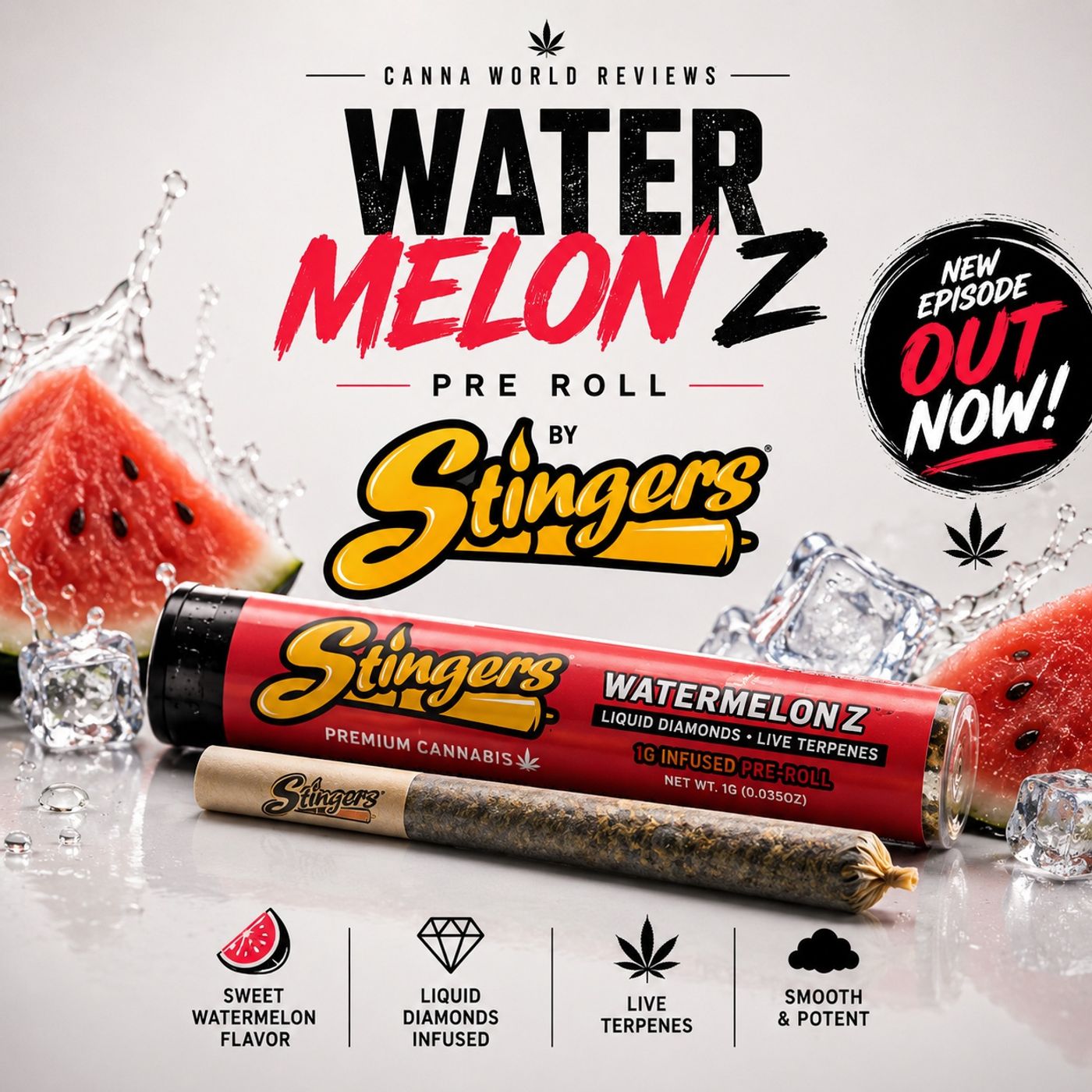 Sweets by Stingers Watermelon Z Pre-Roll Review 🍉🔥