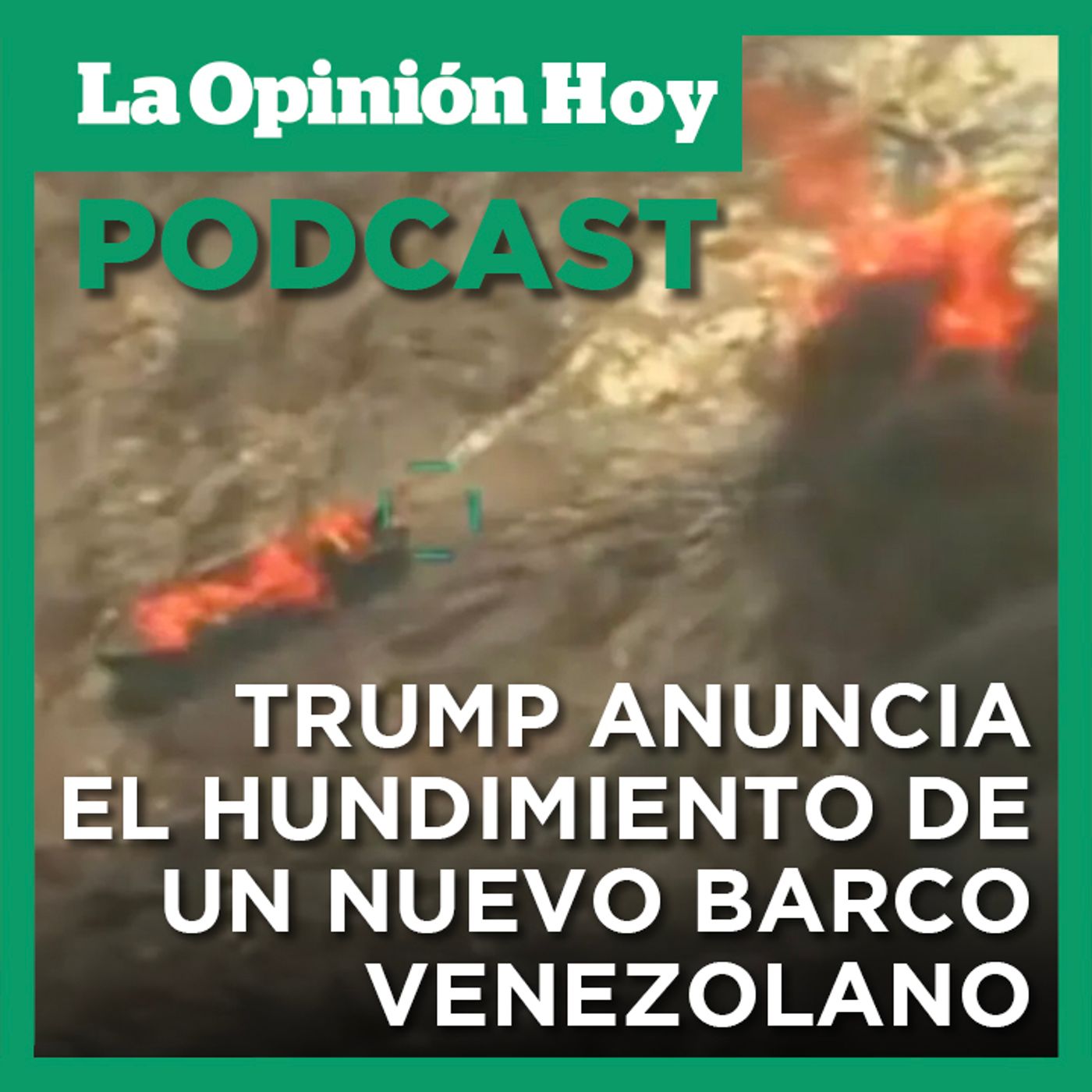 Trump anuncia otro golpe al narcotráfico venezolano en aguas internacionales.