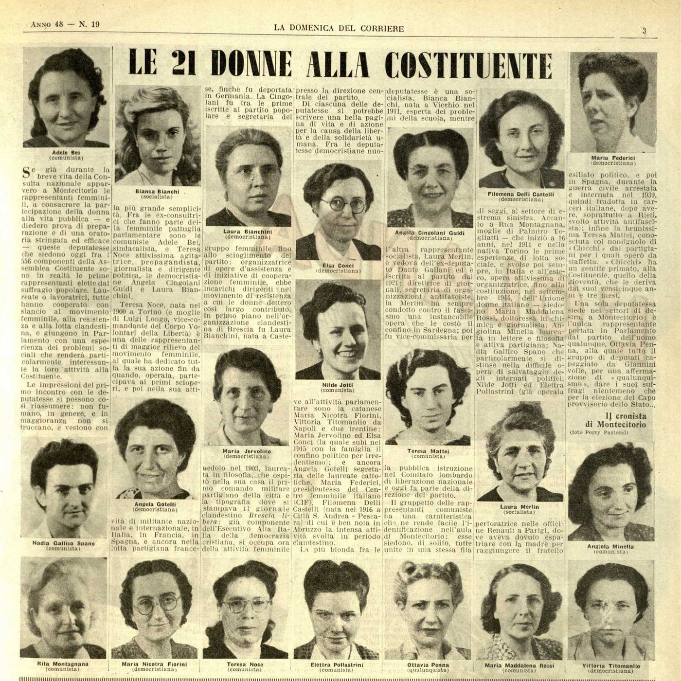 Il voto alle donne