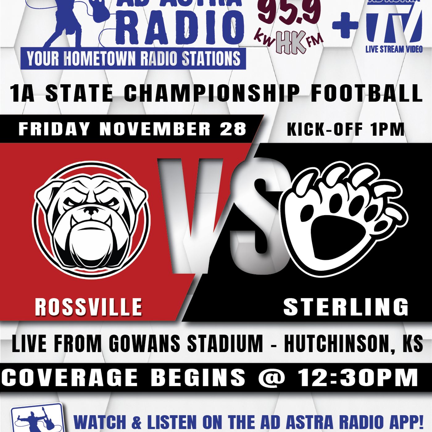 Sterling Blackbears at Rossville Bulldogs 1A State Football Championship (November 28, 2025) episode artwork