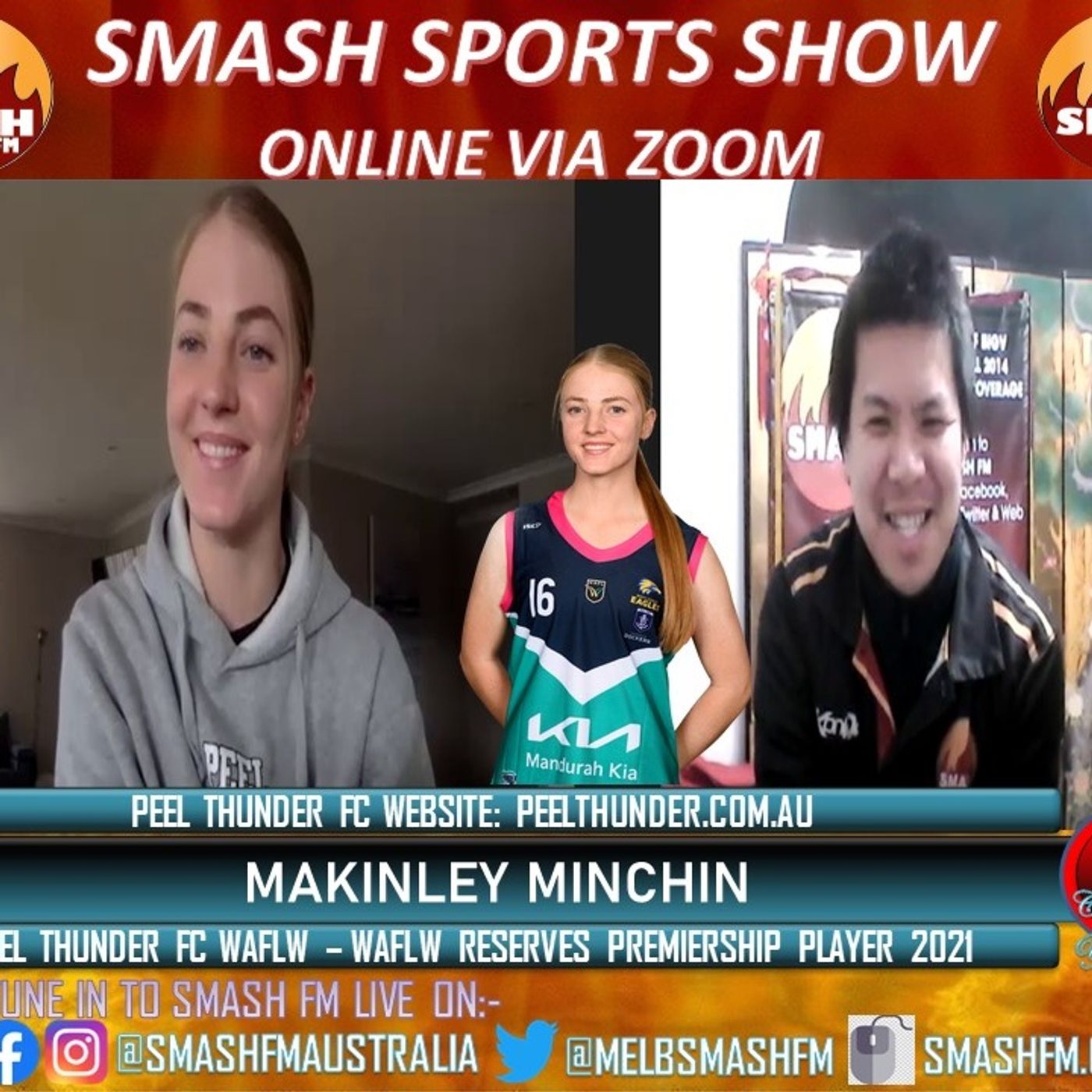 SSS10THYR AMBASSADOR SEGMENT: WAFLW with Makinley Minchin (Peel Thunder FC) 200723 episode artwork
