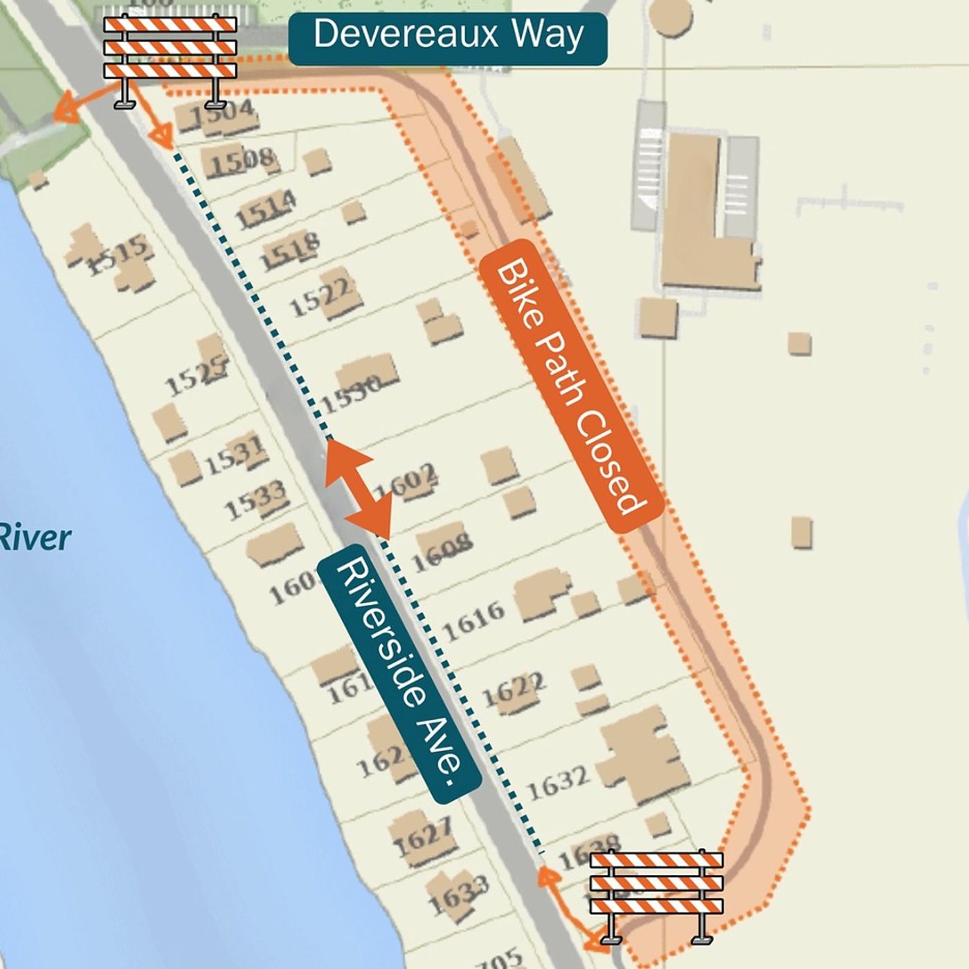 St. Charles closes bike path behind Route 25 for water main work episode artwork
