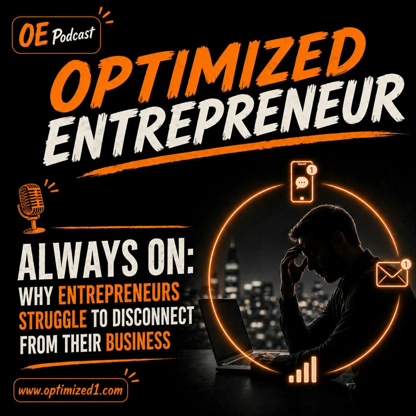Optimized Entrepreneur Episode "Always On: Why Entrepreneurs Struggle to Disconnect from Their Business"