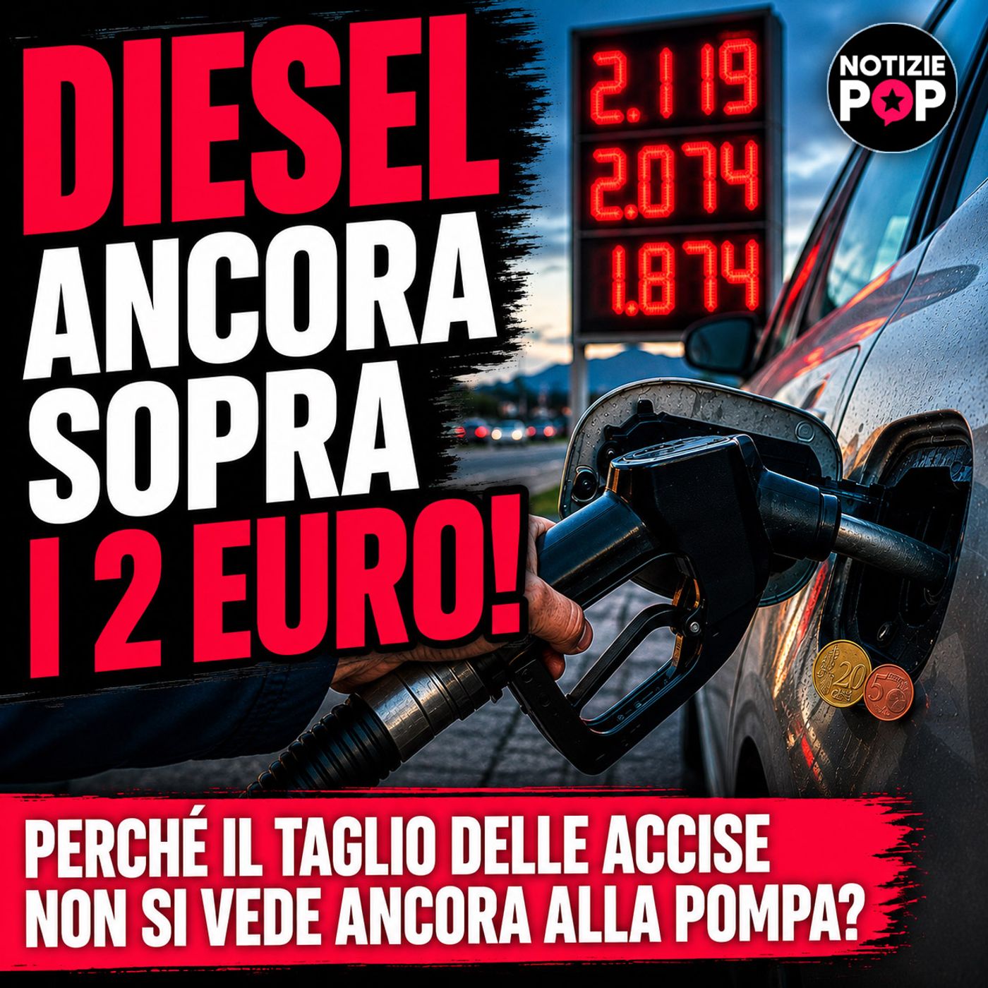 Il Governo taglia le accise, ma il diesel resta sopra i 2 euro: ecco cosa sta succedendo davvero