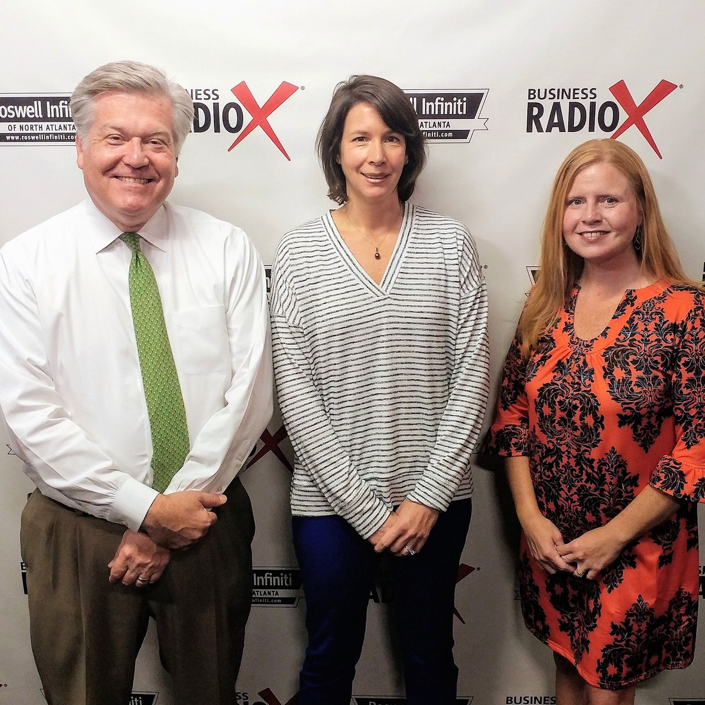 Jennifer Sherer with the Georgia State University Entrepreneurship and Innovation Institute and Christy Tyldesley with CoZzzy Comfy episode artwork